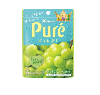 167/1 4901351058640 2j1  Kanro Pure Gummy Muscat 56g
