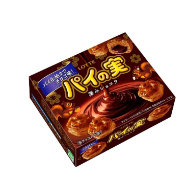 195/1 4903333272853 B02 Lotte Chocolate Taste Pie No Mi Deep Chocolate 69g