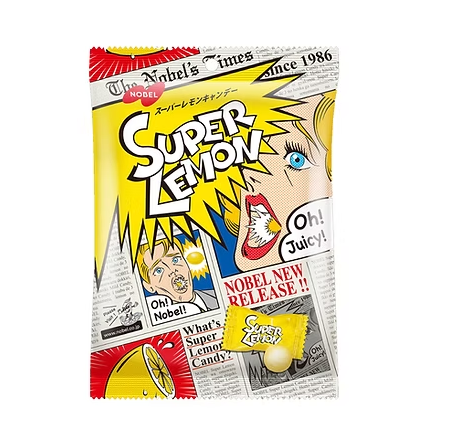 205/1 4902124682277  3H3 3H2 NOBEL Super Lemon Sour Candy 80g
