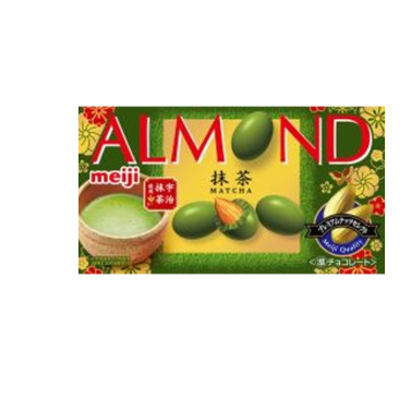 134/4 4902777221571 1I1 Meiji Almond Chocolate: Matcha (67g)