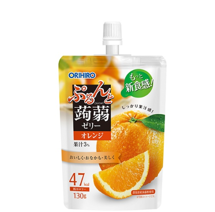 140/6 4571157252919 D04  Orihiro Purunto Konjac Jelly (Standing Pouch) — Orange Flavor