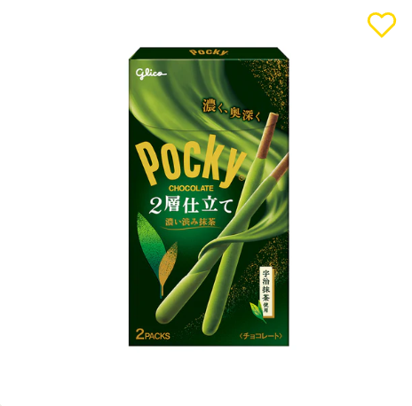 75/2 4901005015760 3m2 Glico Pocky: Double Layer Rich Matcha
