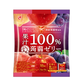 230/5 4970055251121 w1 Ace 100% Fruit Juice Konjac Jelly (18 pieces)