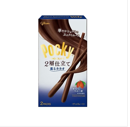 66/2 4901005011847 B03 GLICO Pocky Two-Layer Aromatic Cacao Flavor Chocolate Biscuit Stick 50.2g