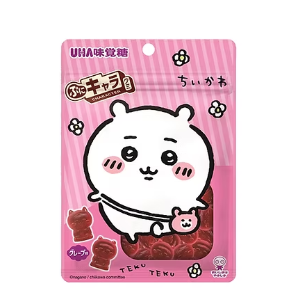 225/1 4902750763890 a18 UHA Chiikawa Puni Grape Gummy 51g