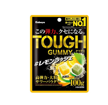 230/1 4901550271758 B07 Kabaya Tough Gummy Lemon Rush 100g