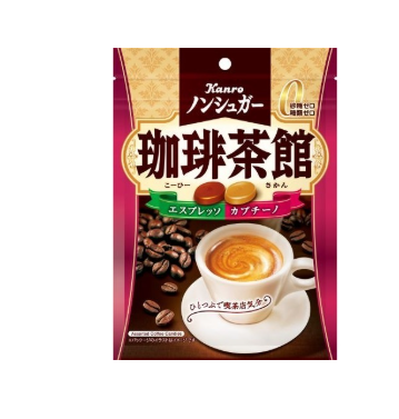 158/5 4901351001769 1H3 Kanro Sugar-Free Coffee Café (72g)