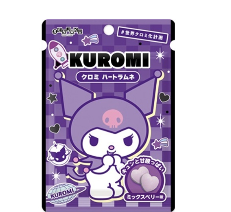 15/3 4901650219230 4G1 Senjakuame Kuromi Heart Ramune (Soda Candy) — 32g
