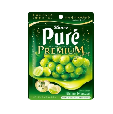 164/5 4901351025420 1I2 Kanro Pure Gumi Premium: Muscat (54g)