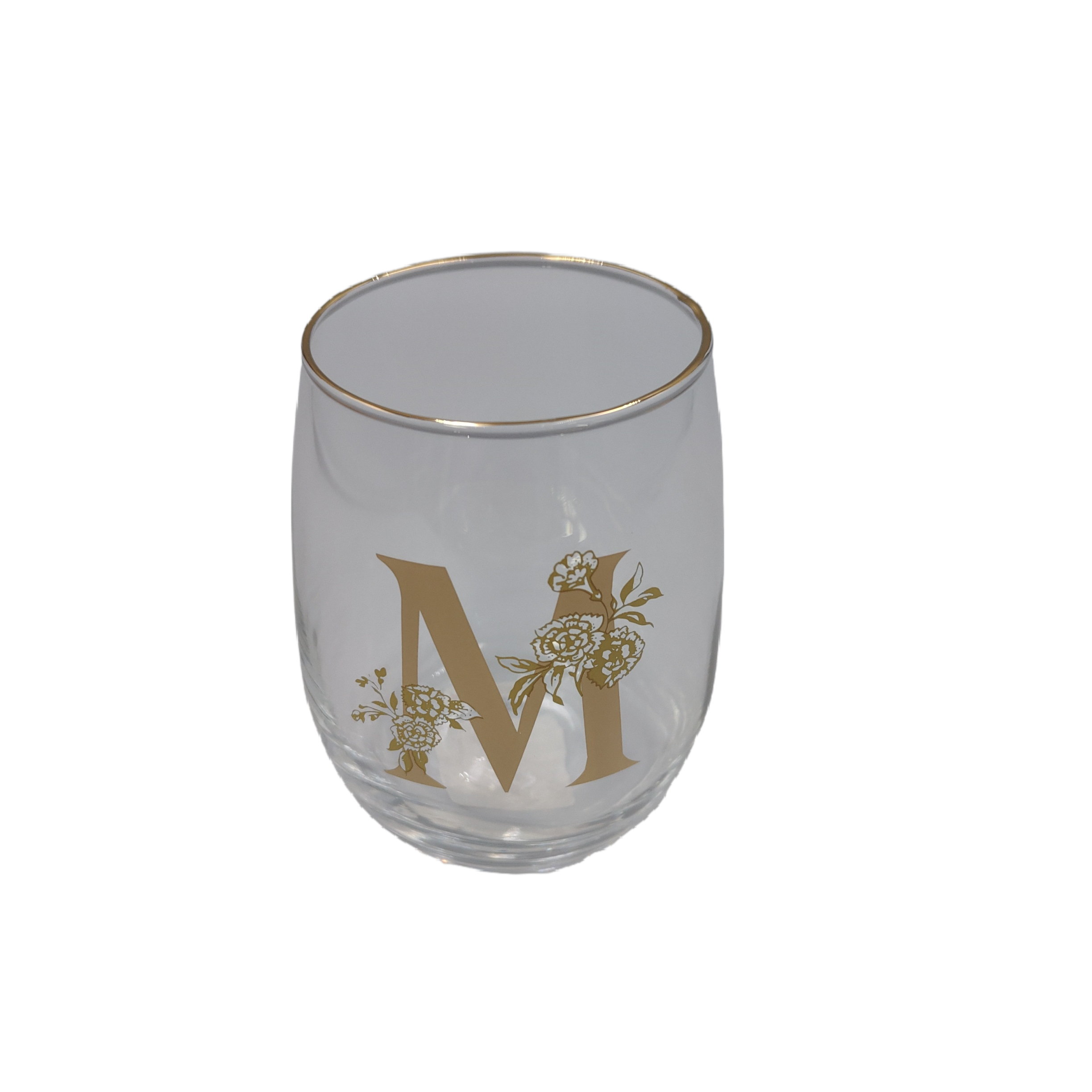 Initial flower tumbler M