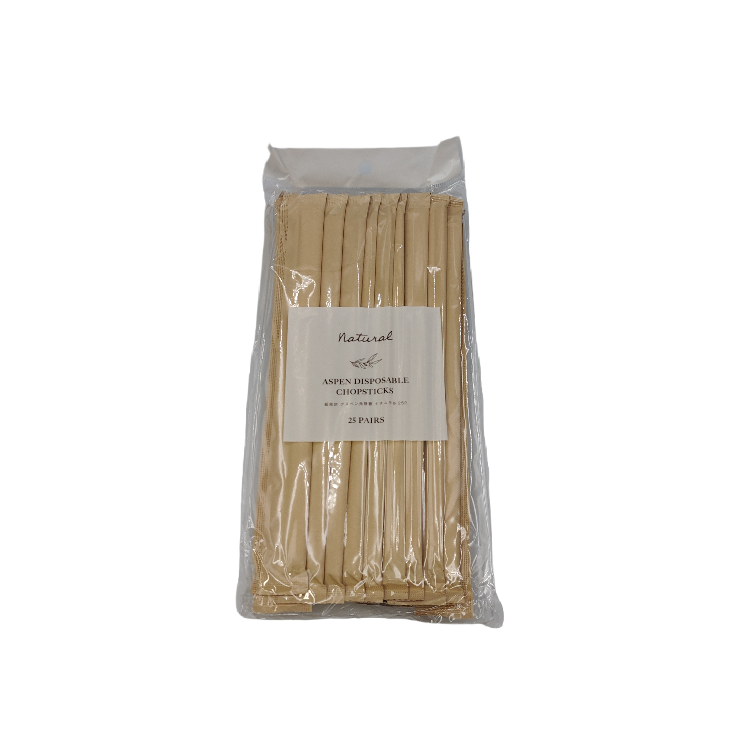 Paper Individual package aspen genroku chopsticks natural 25P