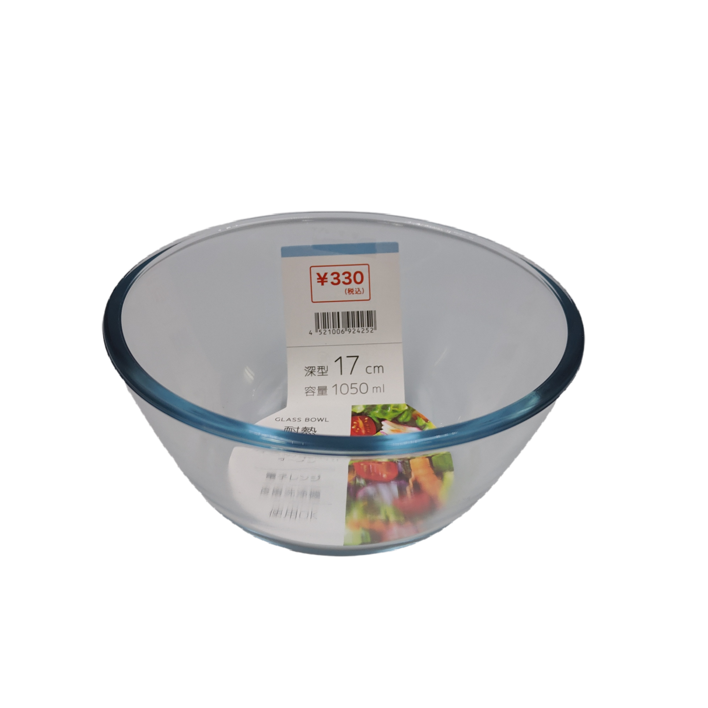 Heat-resistant glass bowl 17 cm: PB