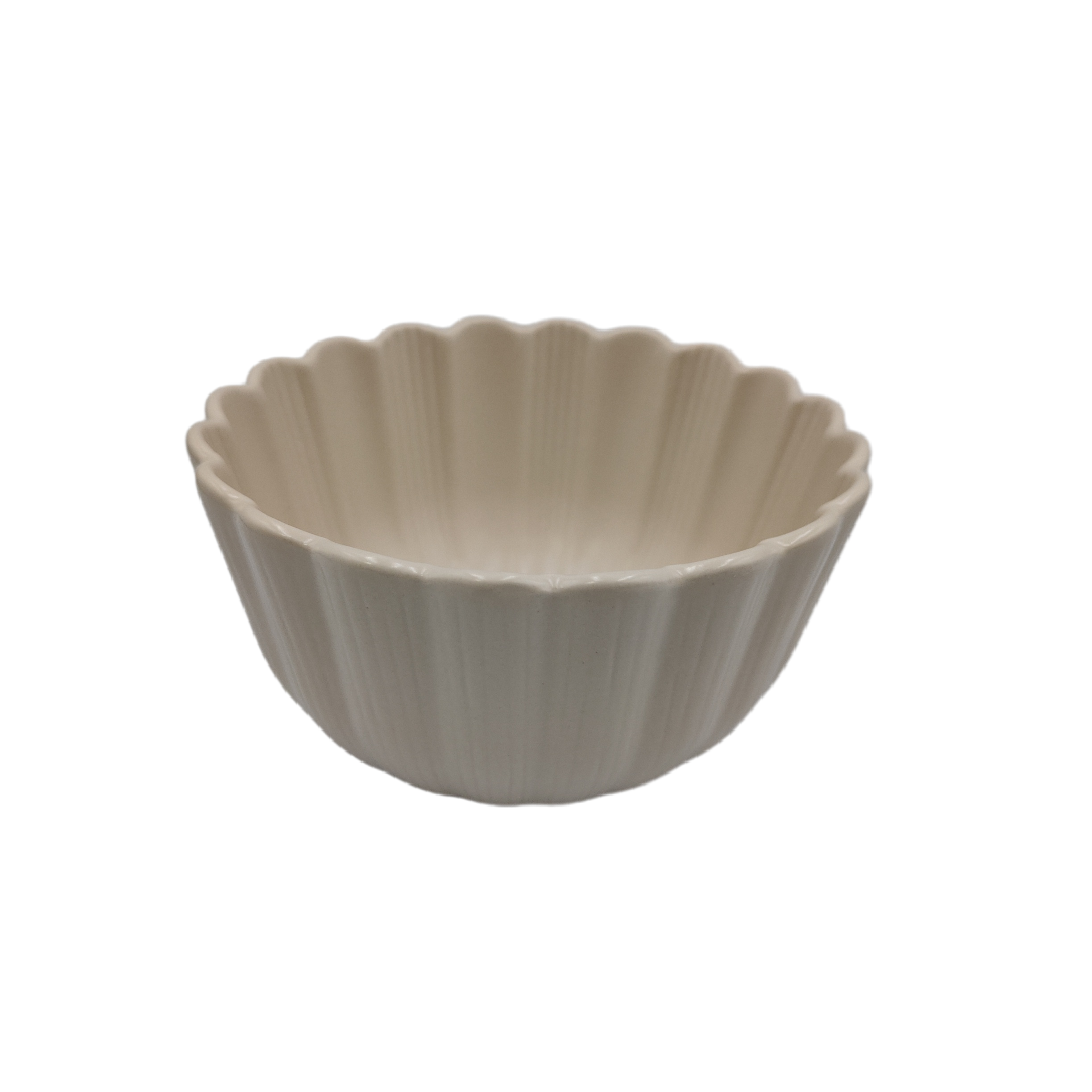 Chrysanthemum-shaped small bowl white