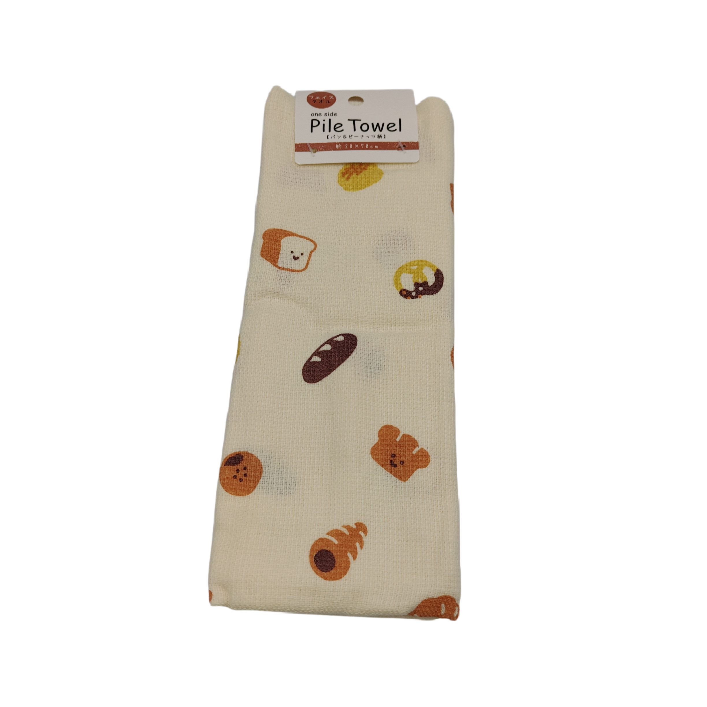 Single-sided pile F towel bread & peanuts