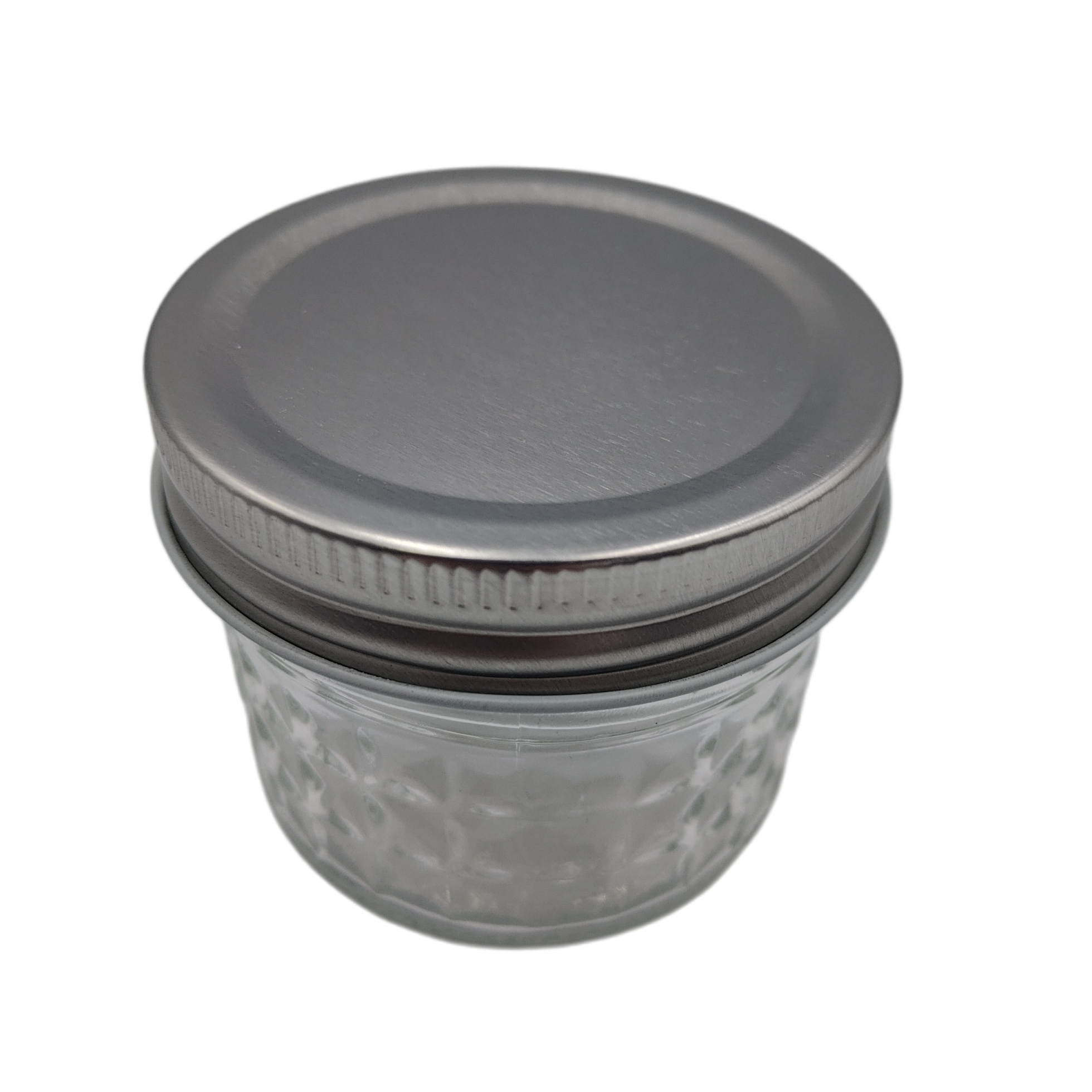 Embossed glass container