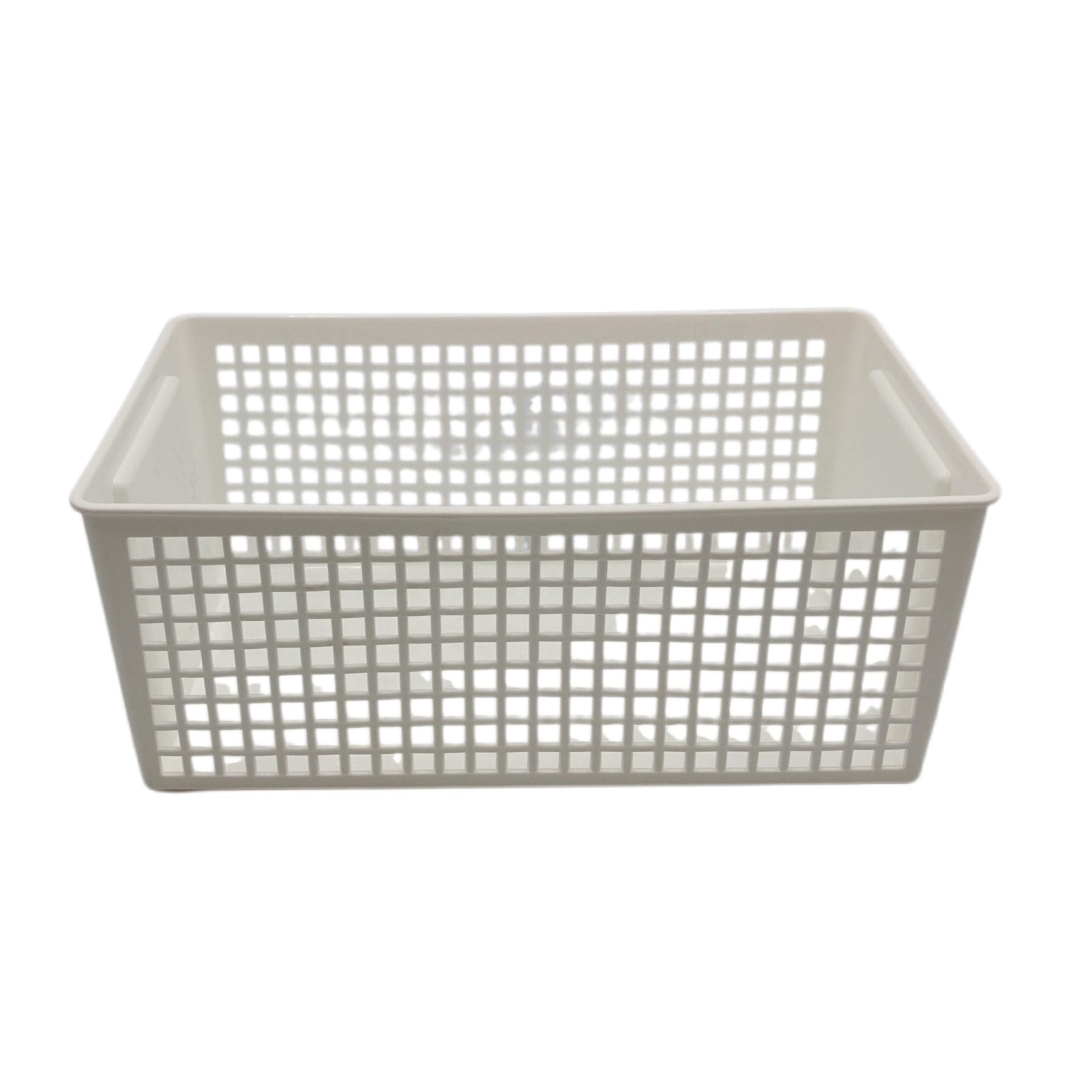 Trim basket wide white