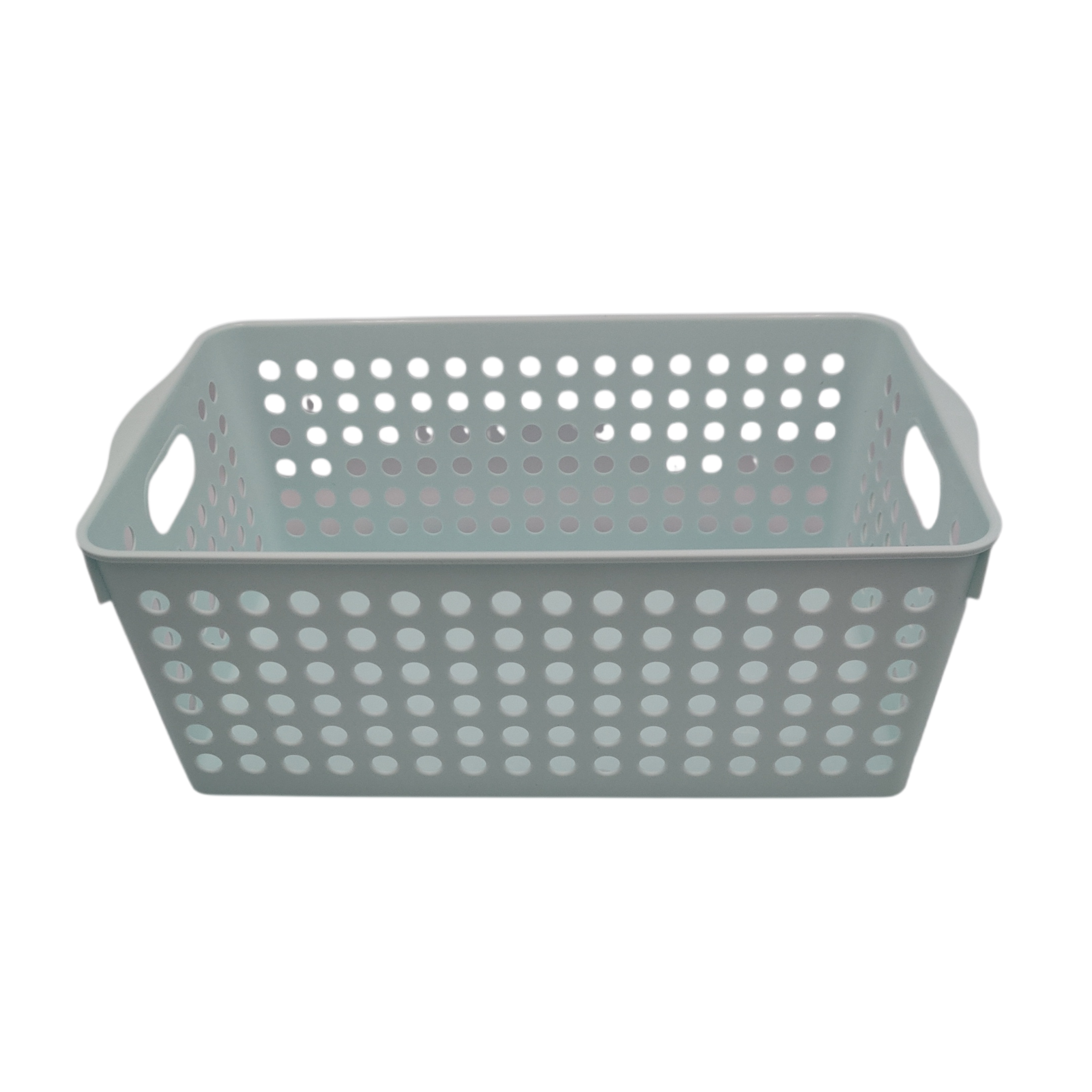 Stock basket wide light blue