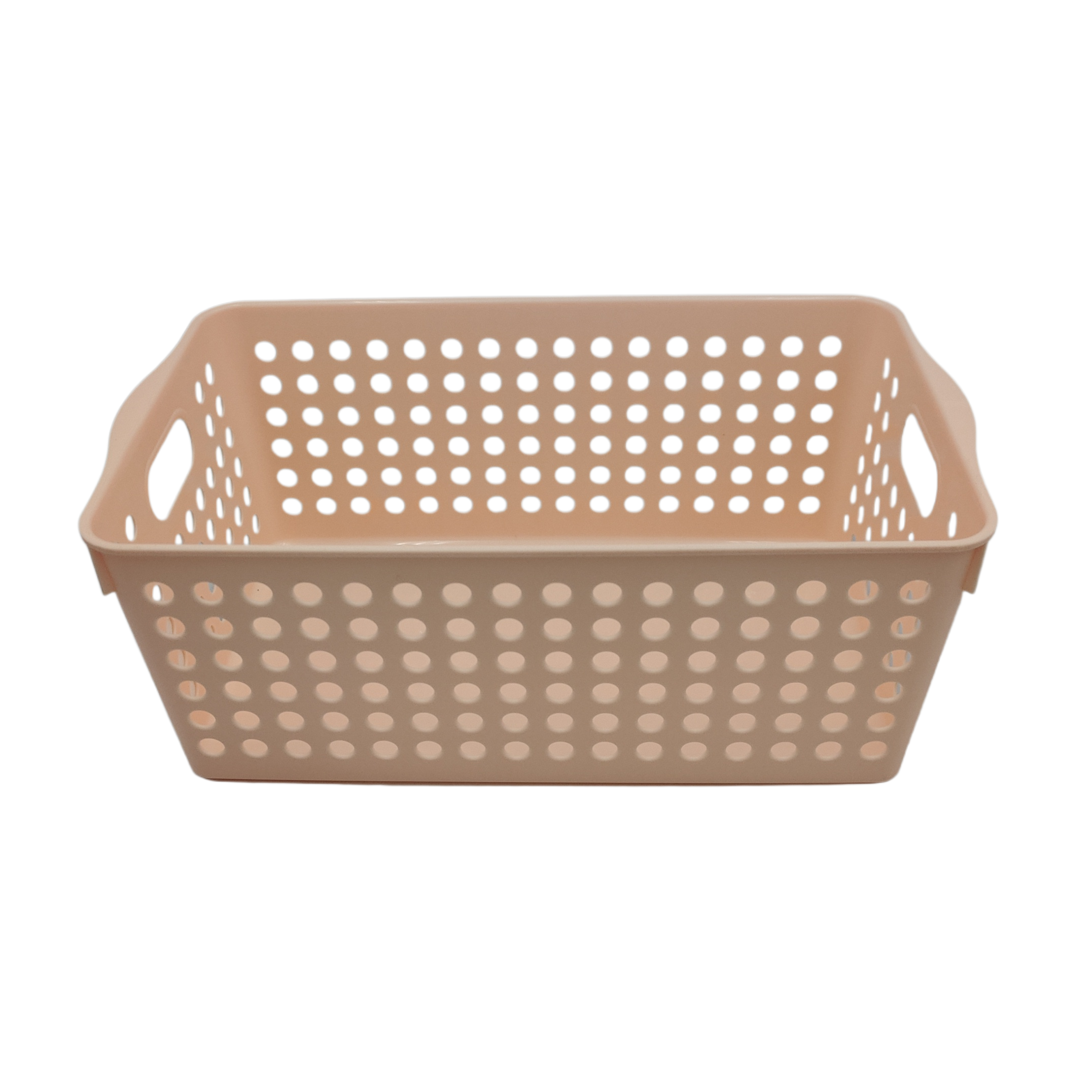 Stock basket wide light pink