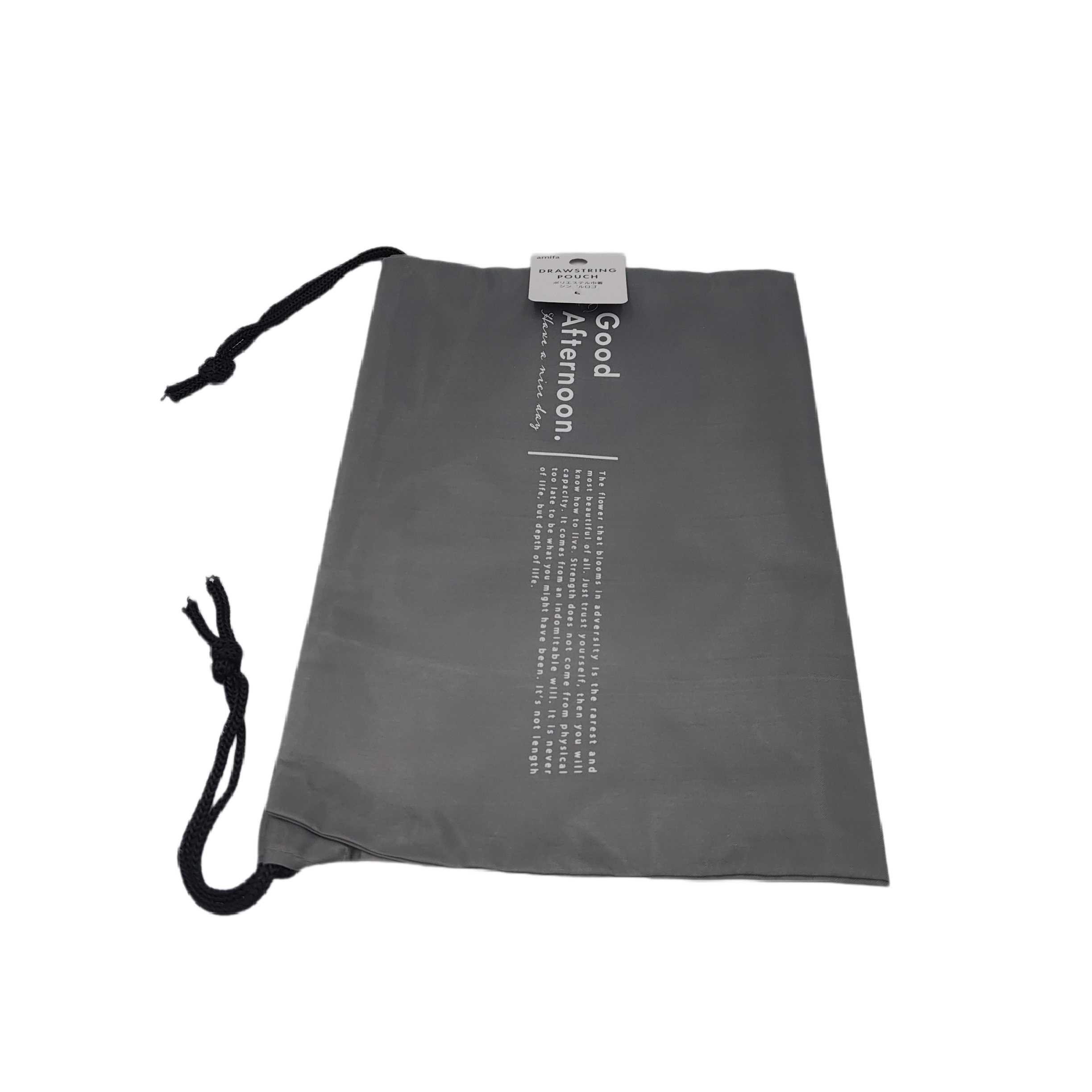 Polyester drawstring bag M simple logo
