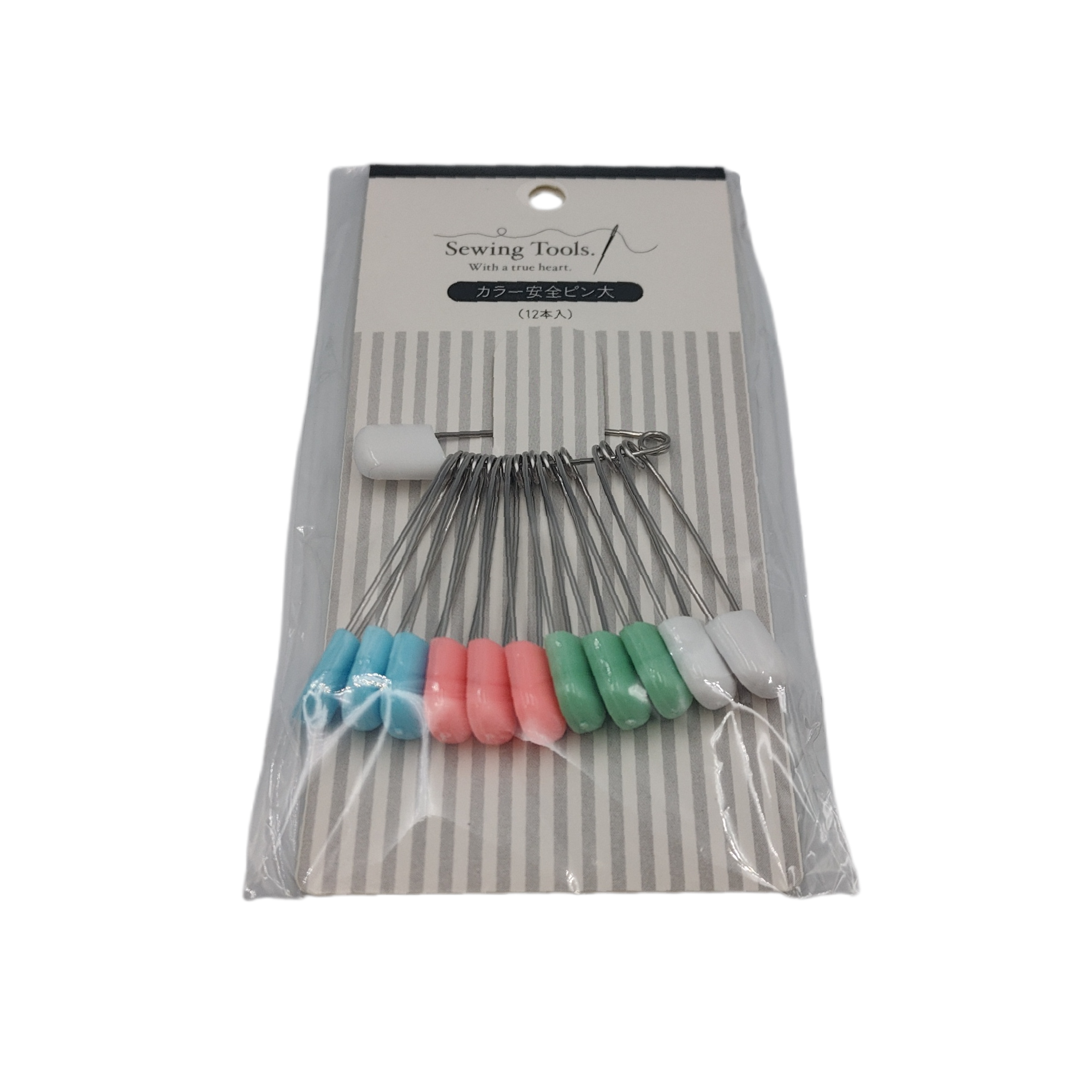 Color safety pin large 12P