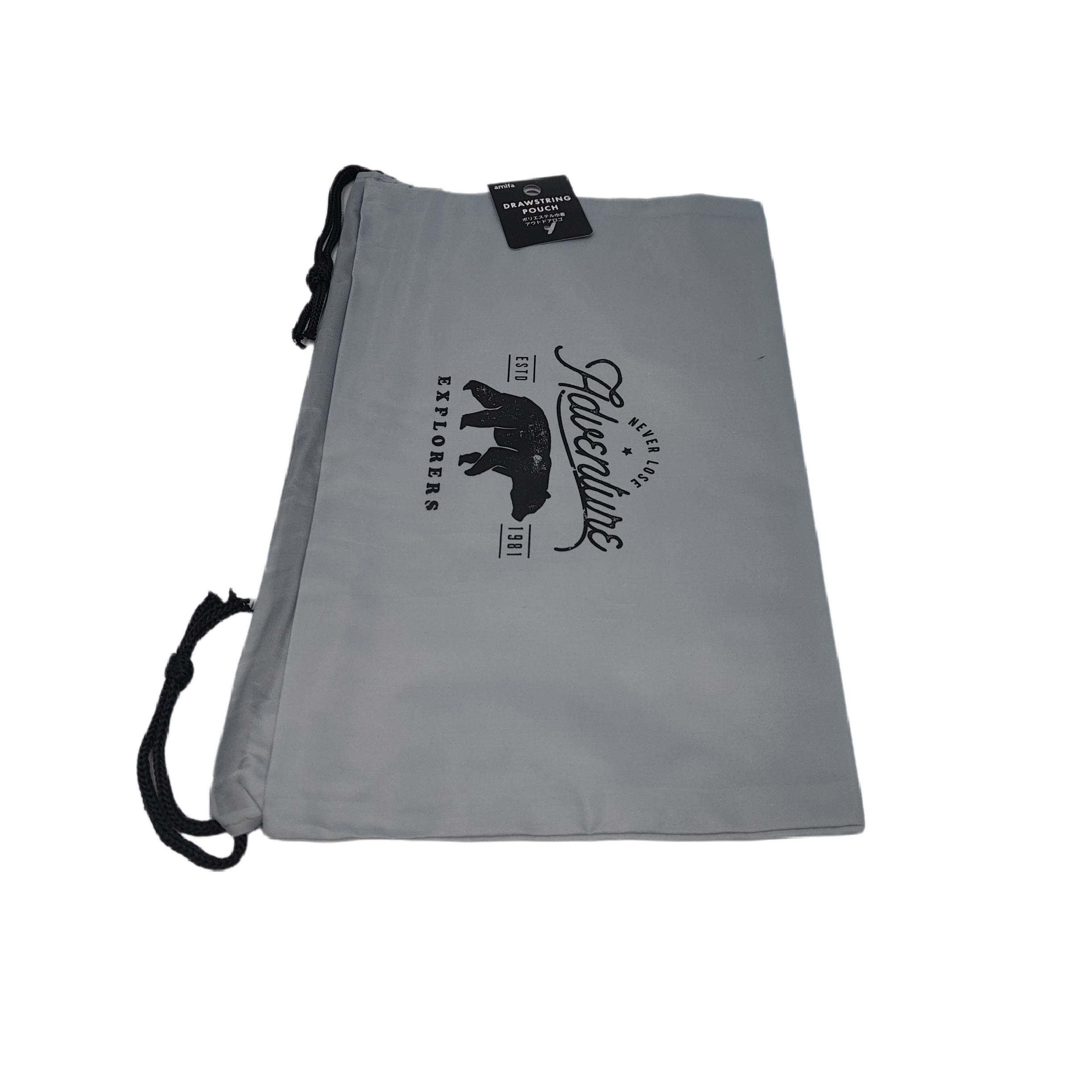 Polyester drawstring bag L outdoor logo