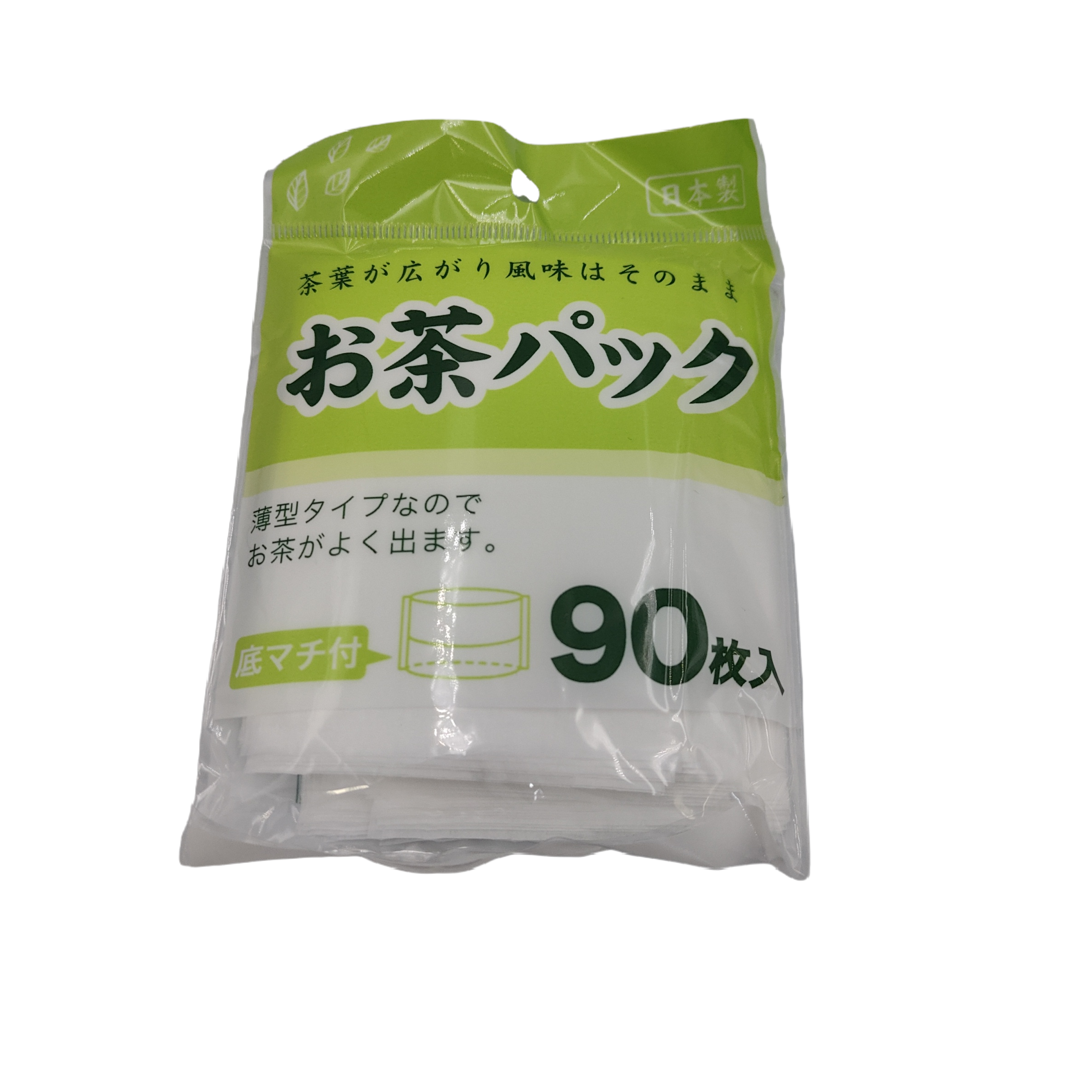 Thin type tea pack with gusset 90p