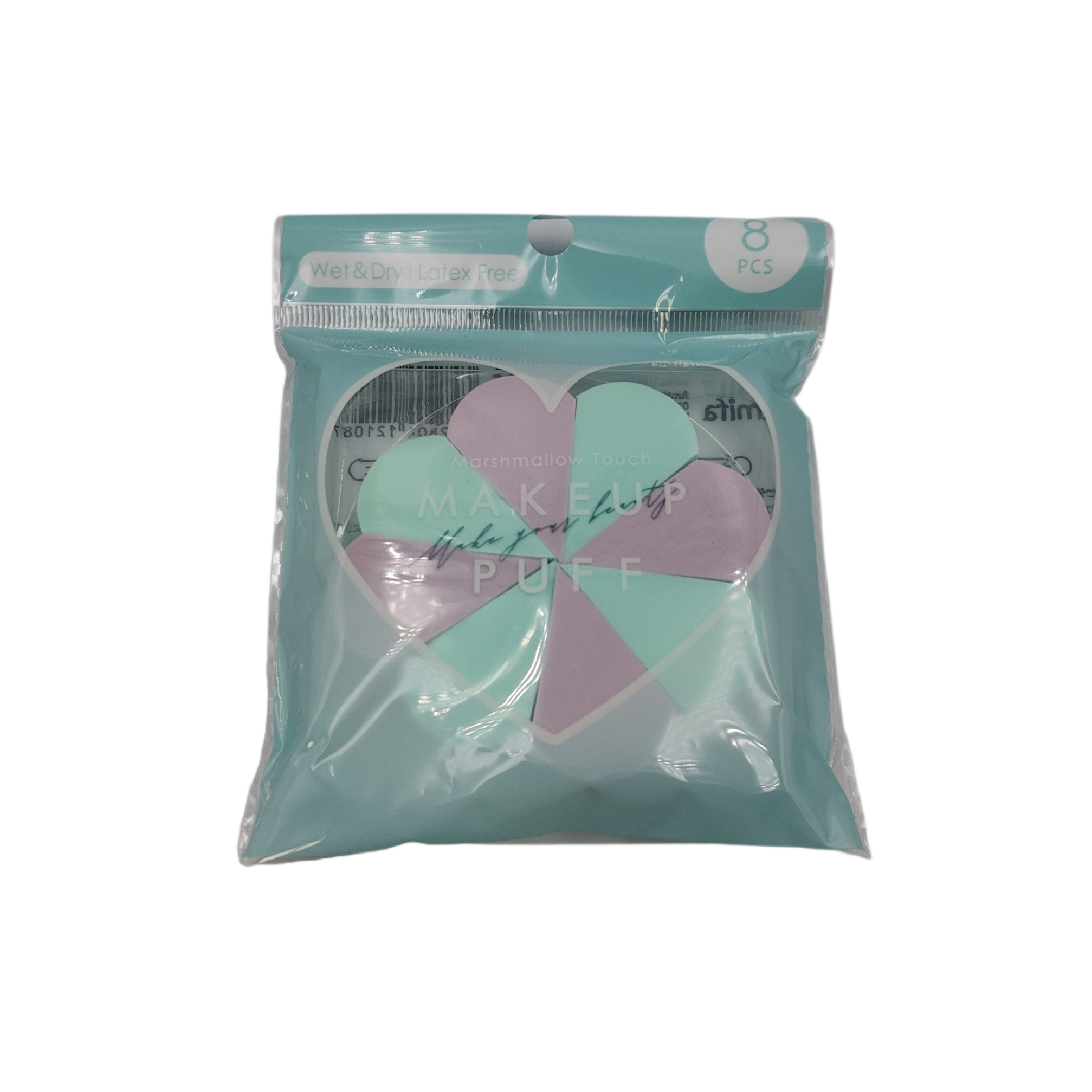 Puff for makeup 8P blue