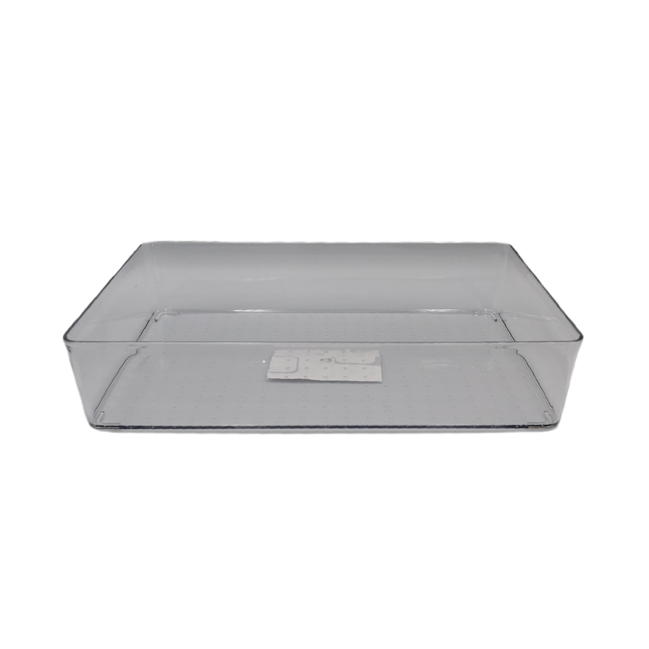 Kitchen storage box clear shallow type