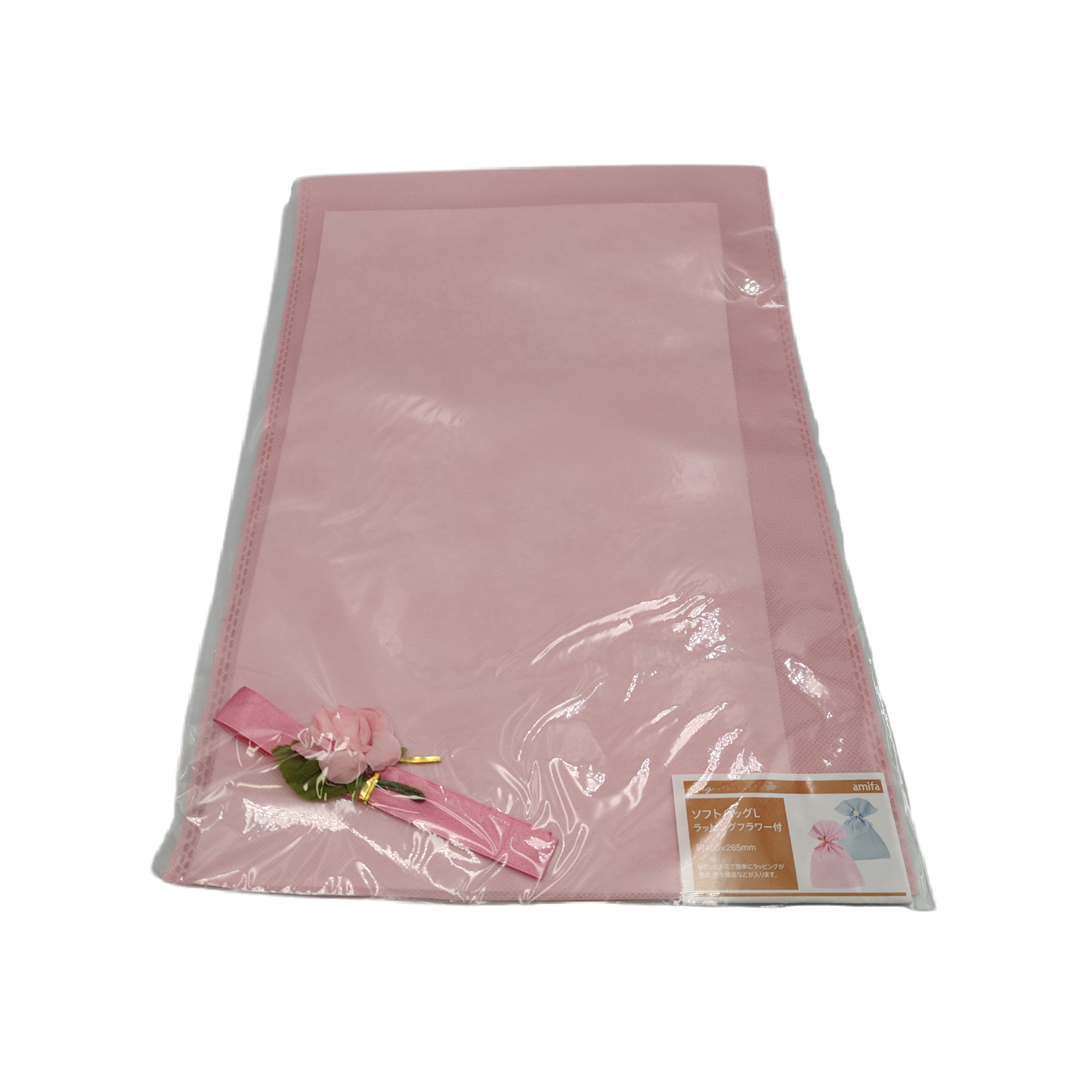 Soft bag L with artificail flower