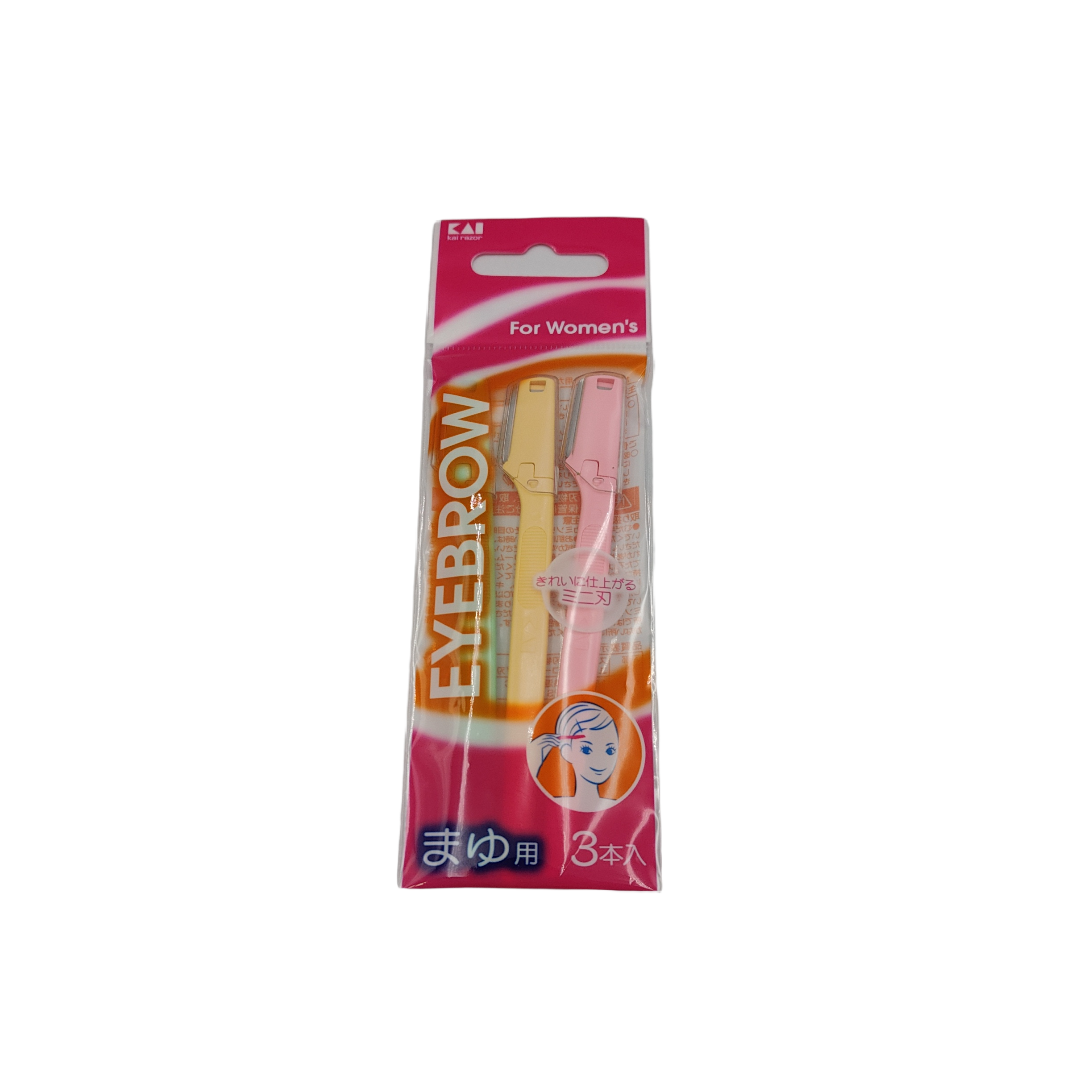 Eyebrows mini razor L type 3P