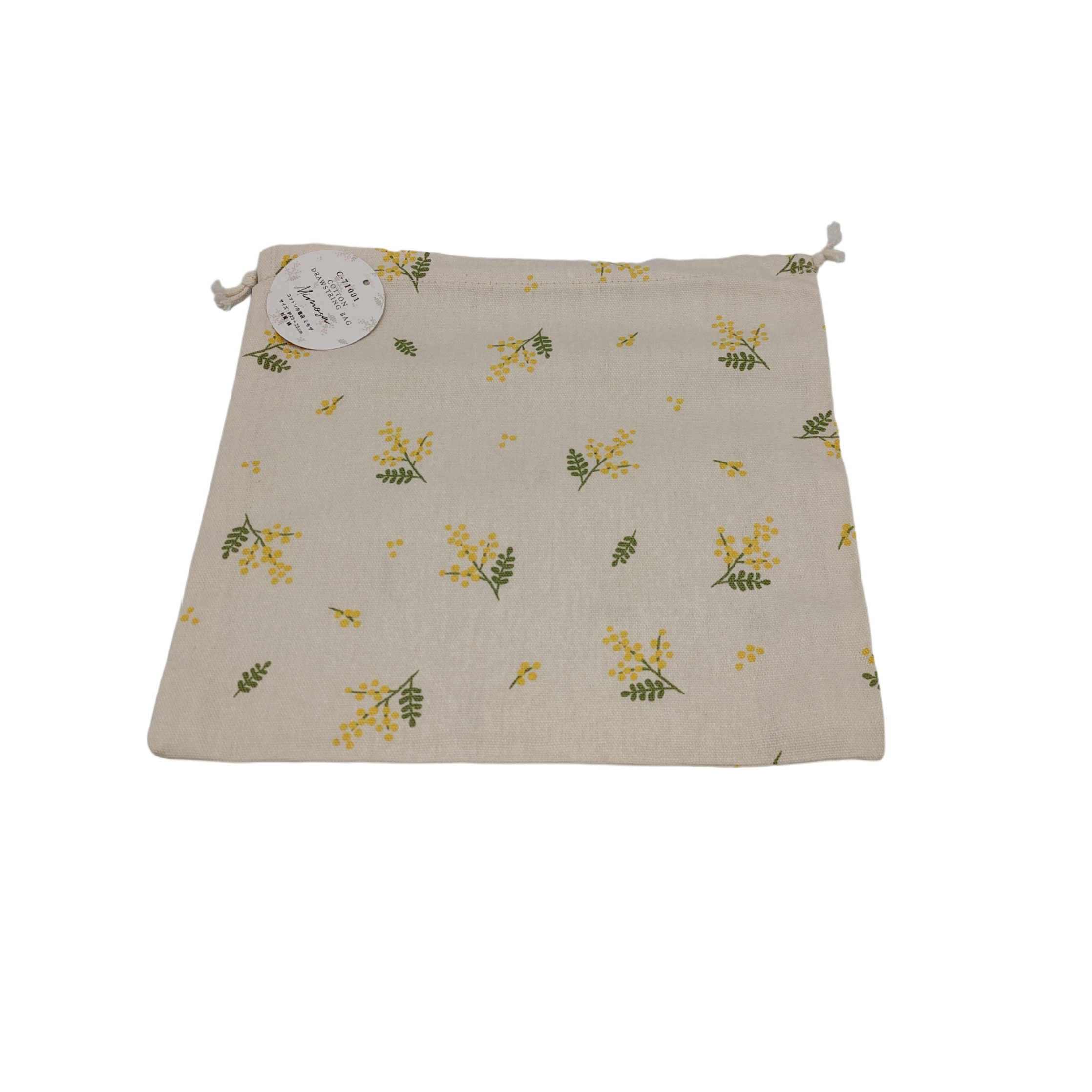 Cotton drawstring bag mimosa