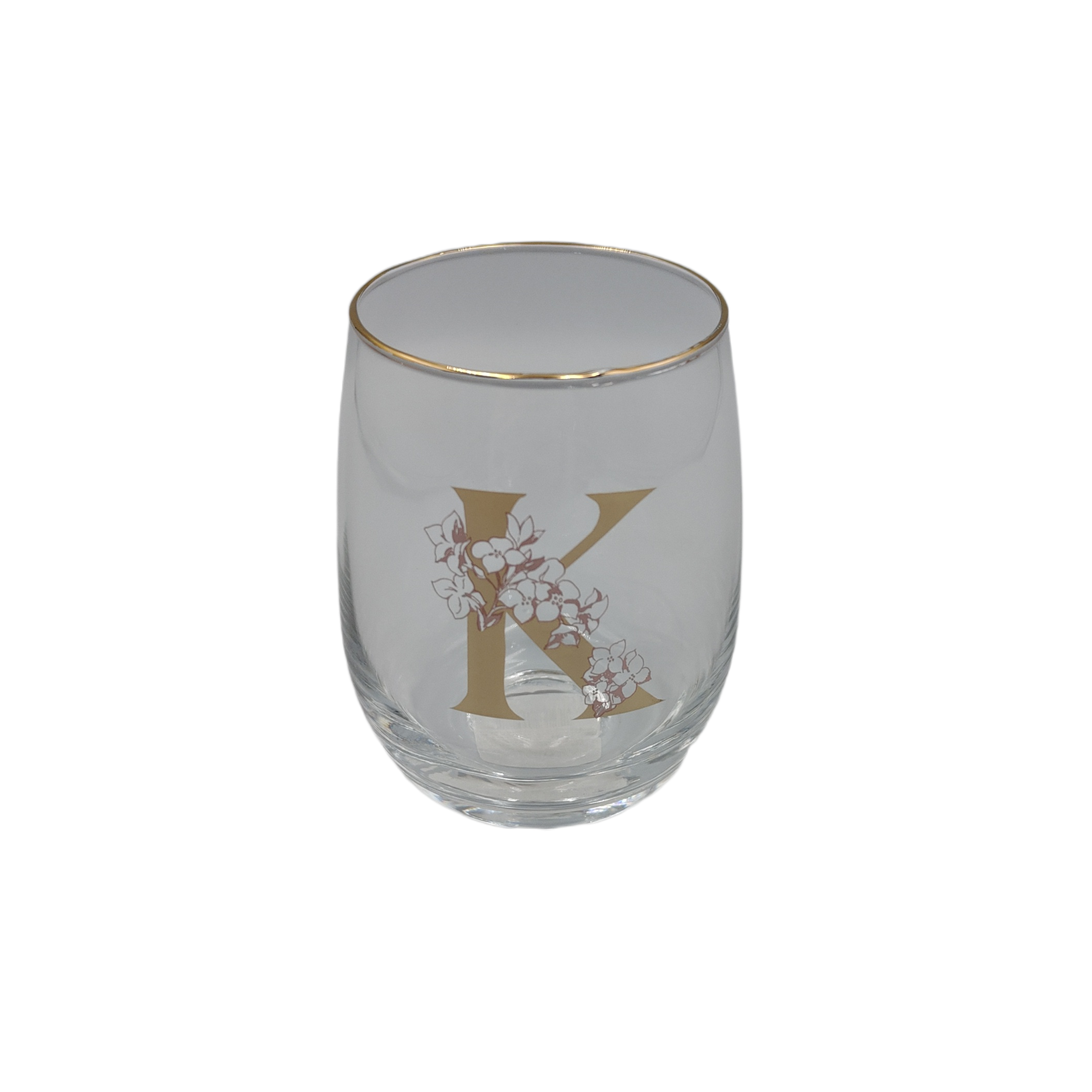 Initial flower tumbler K