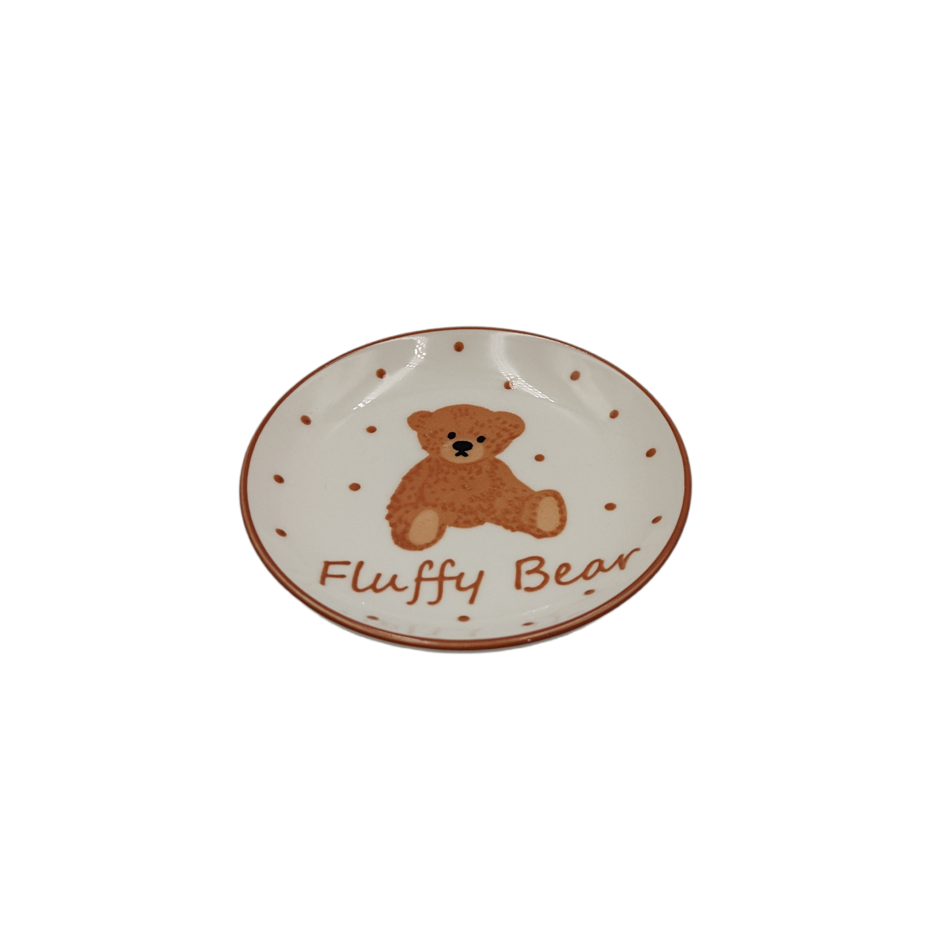 Fluffy bear mini plate