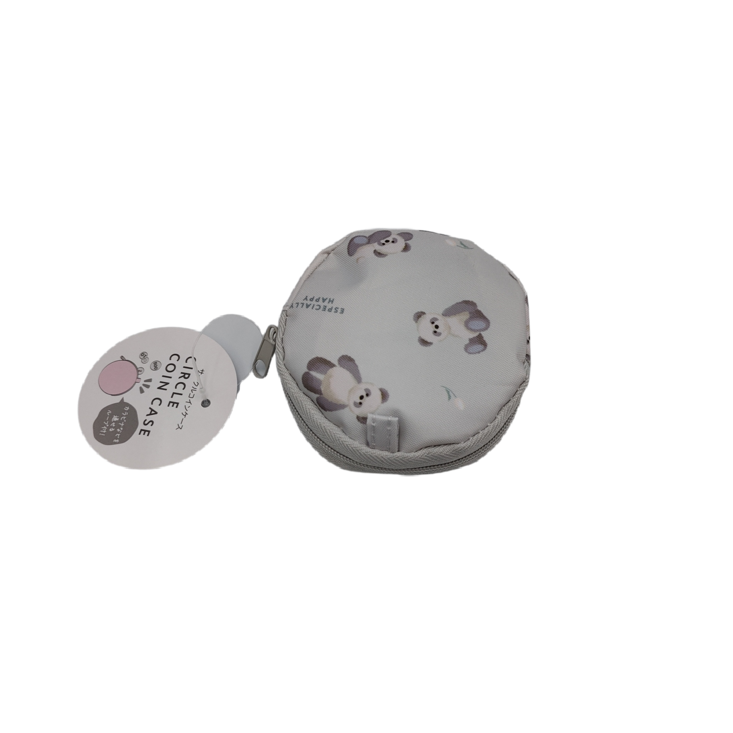 Fluffy circle coin case