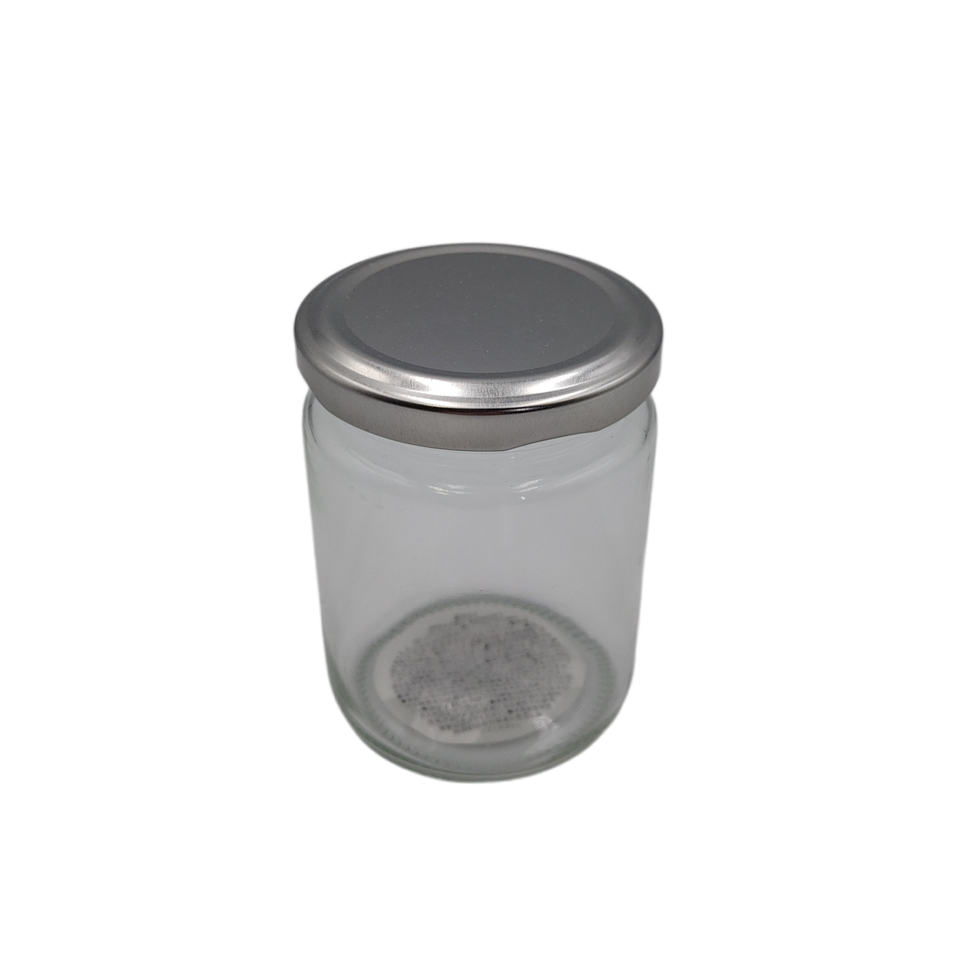 Round glass canister