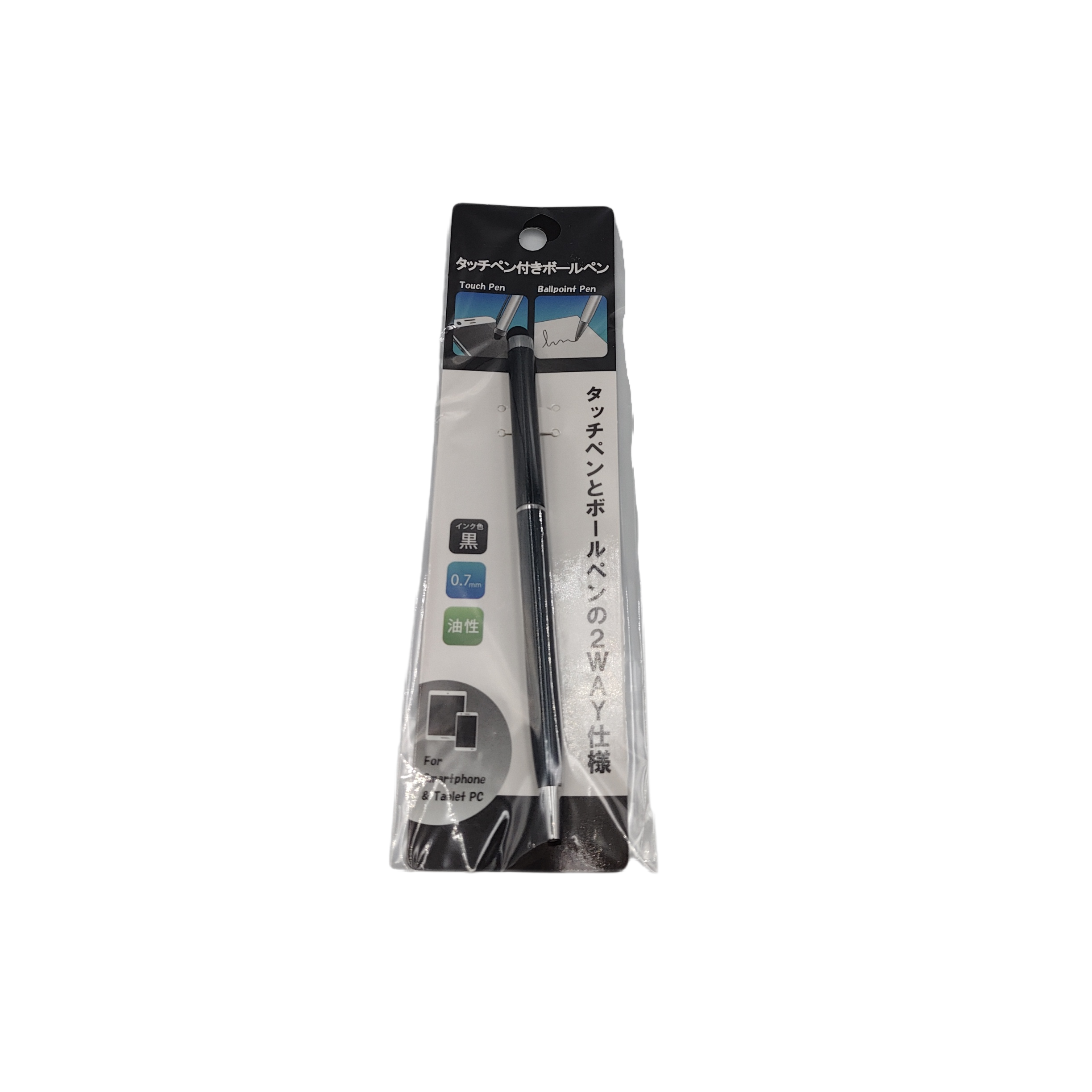 Ballpoint pen with touch pen for smartphones