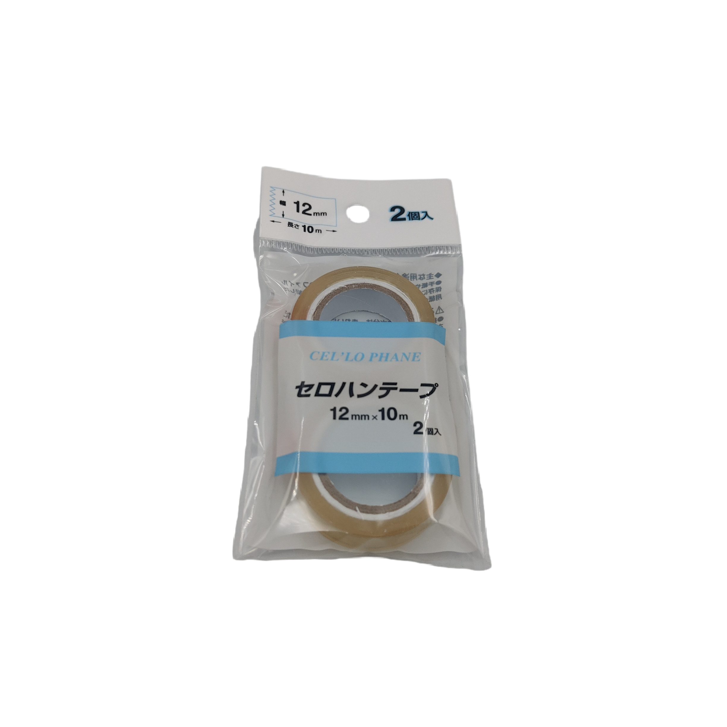 Cellophane tape mini replacement 12MM x 10M 2P