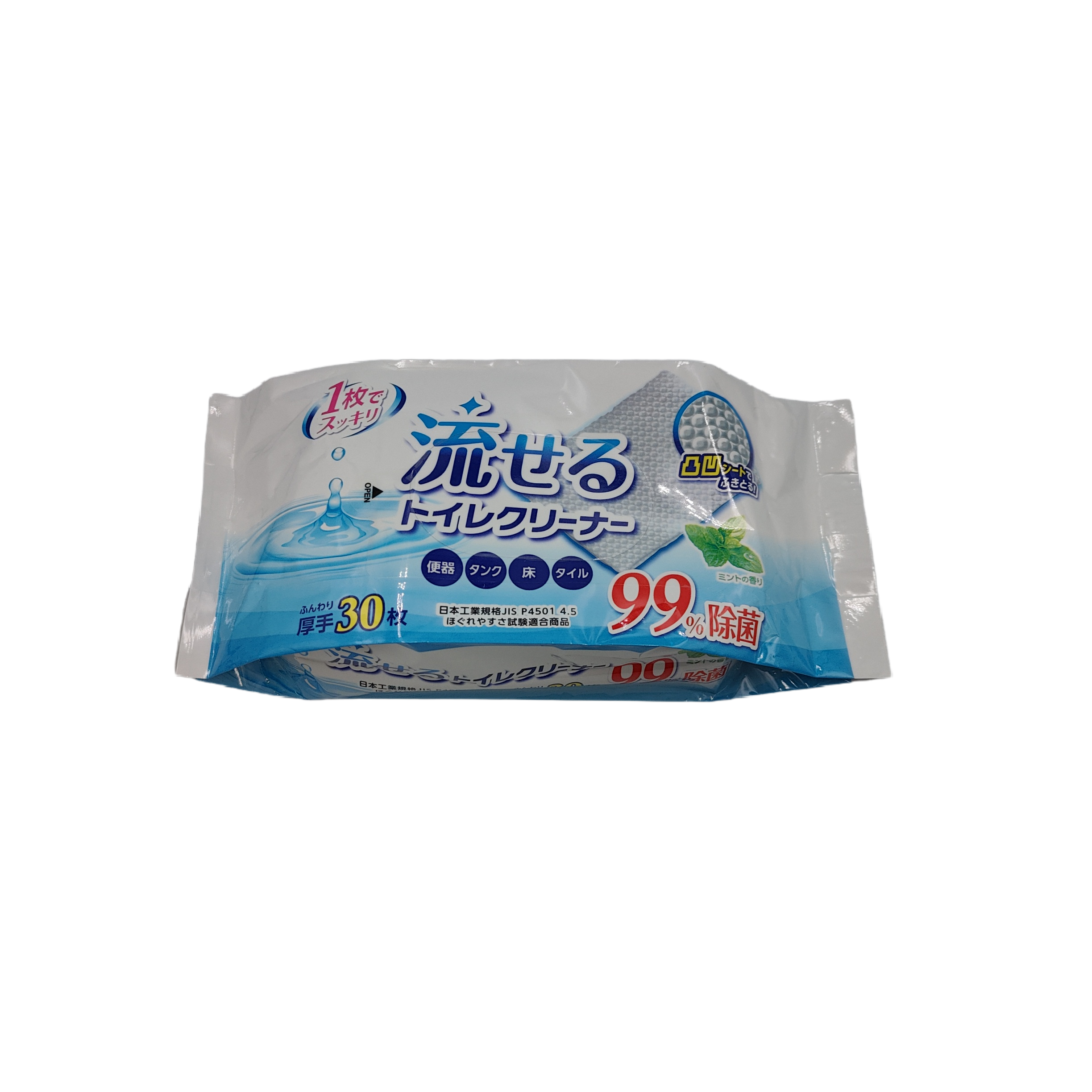 Flushable thick bacteria elimination toilet cleaner 30p