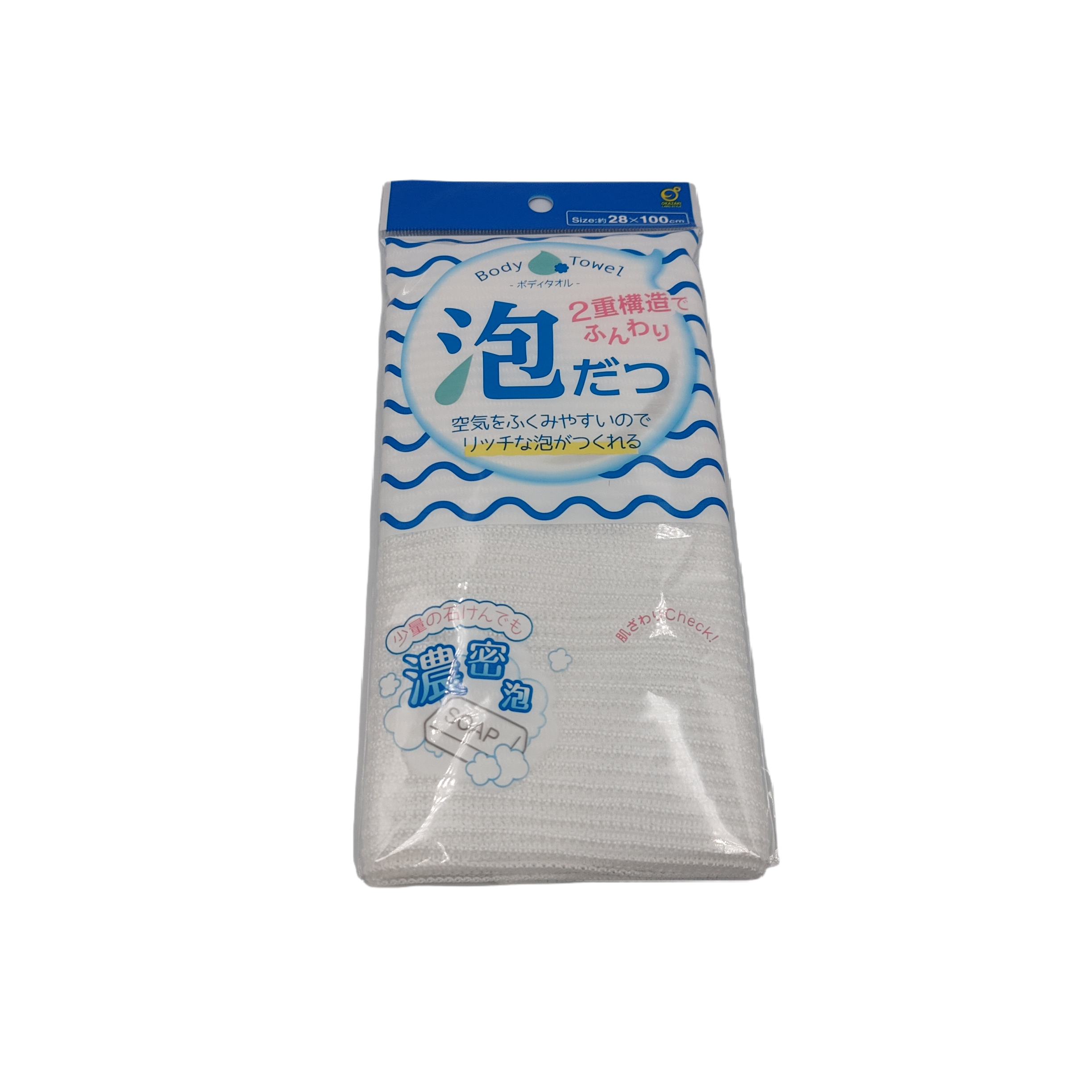 Foaming body towel WH / BL