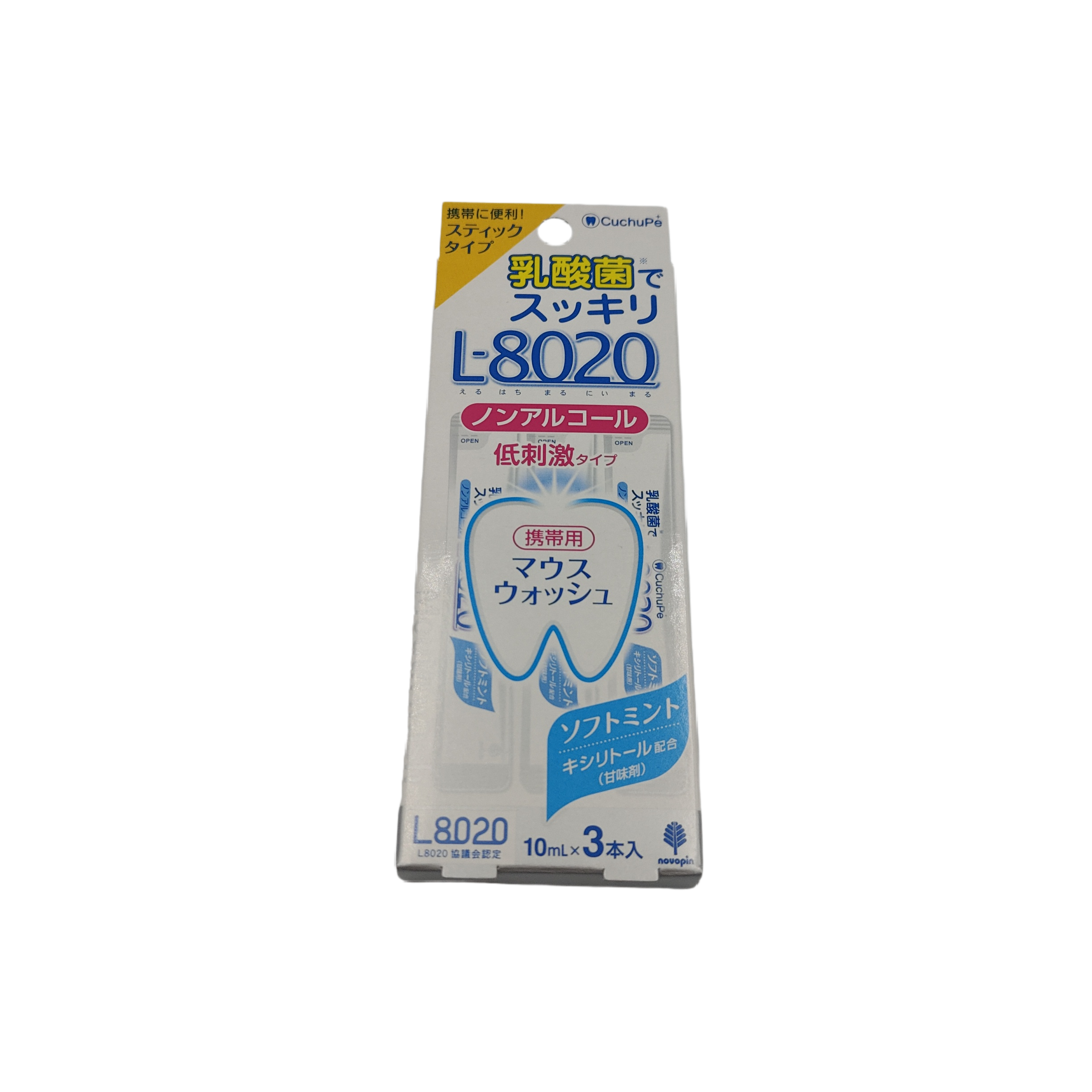 L-8020 mouthwash W alcohol free 10ml x3p