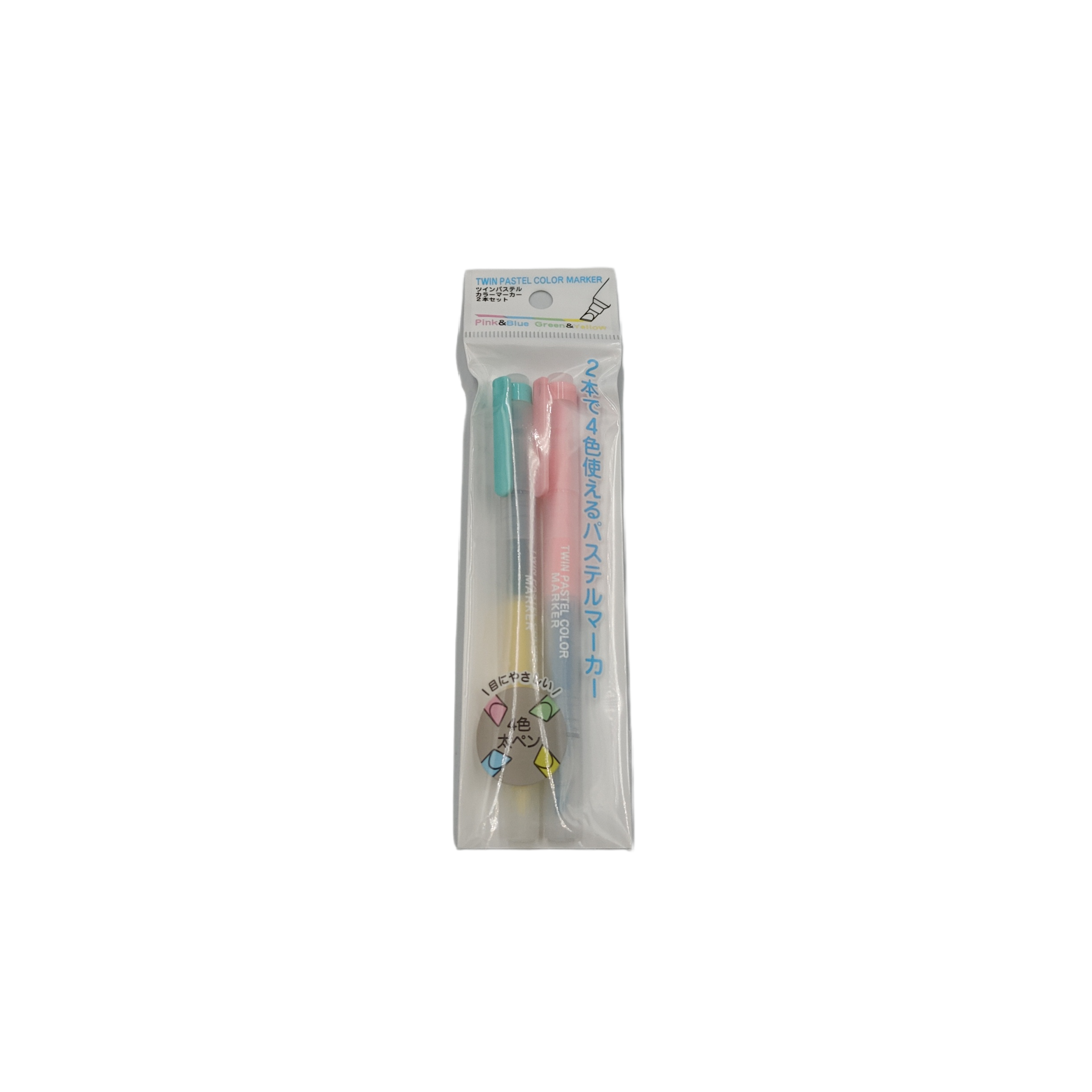 Twin pastel color marker 2set