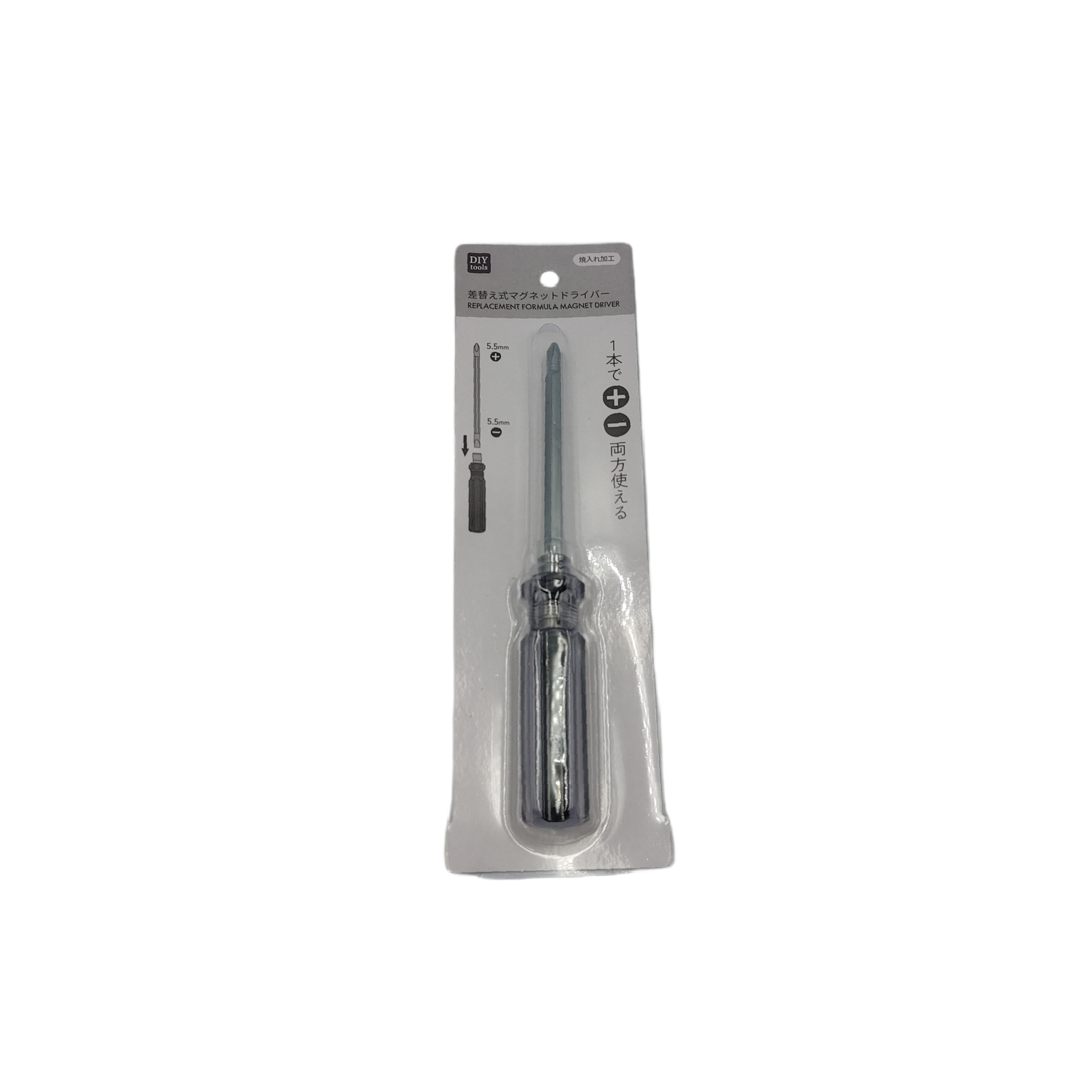 Head changeable magnet screw driver + ‐