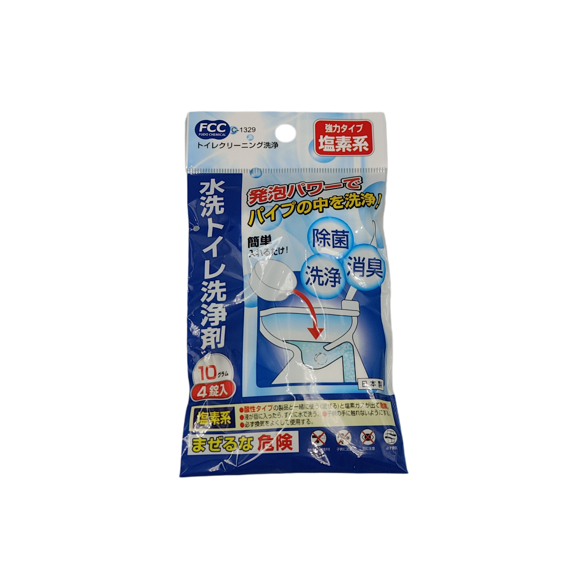 Toilet detergent 10g x 4p