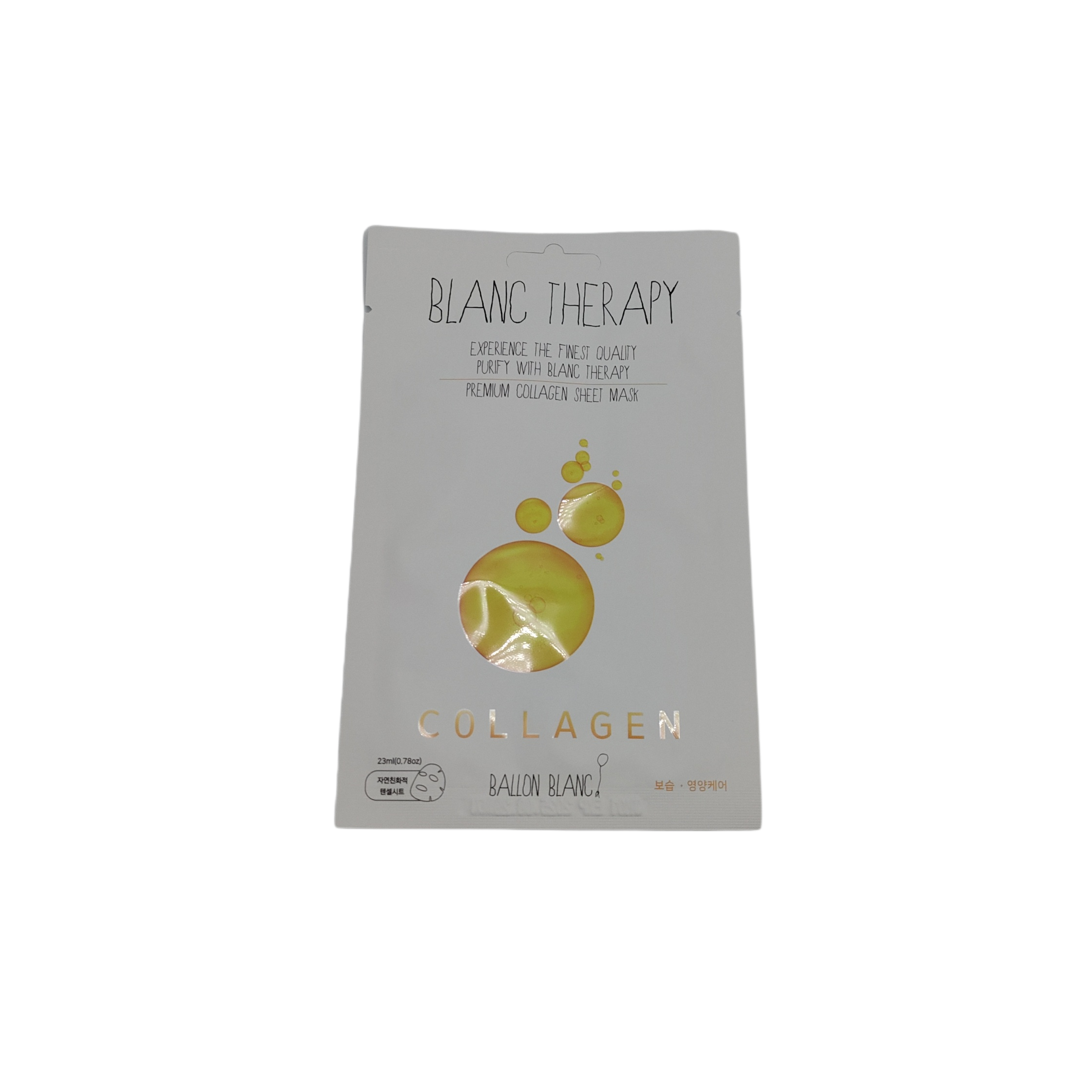 Therapy sheet mask collagen