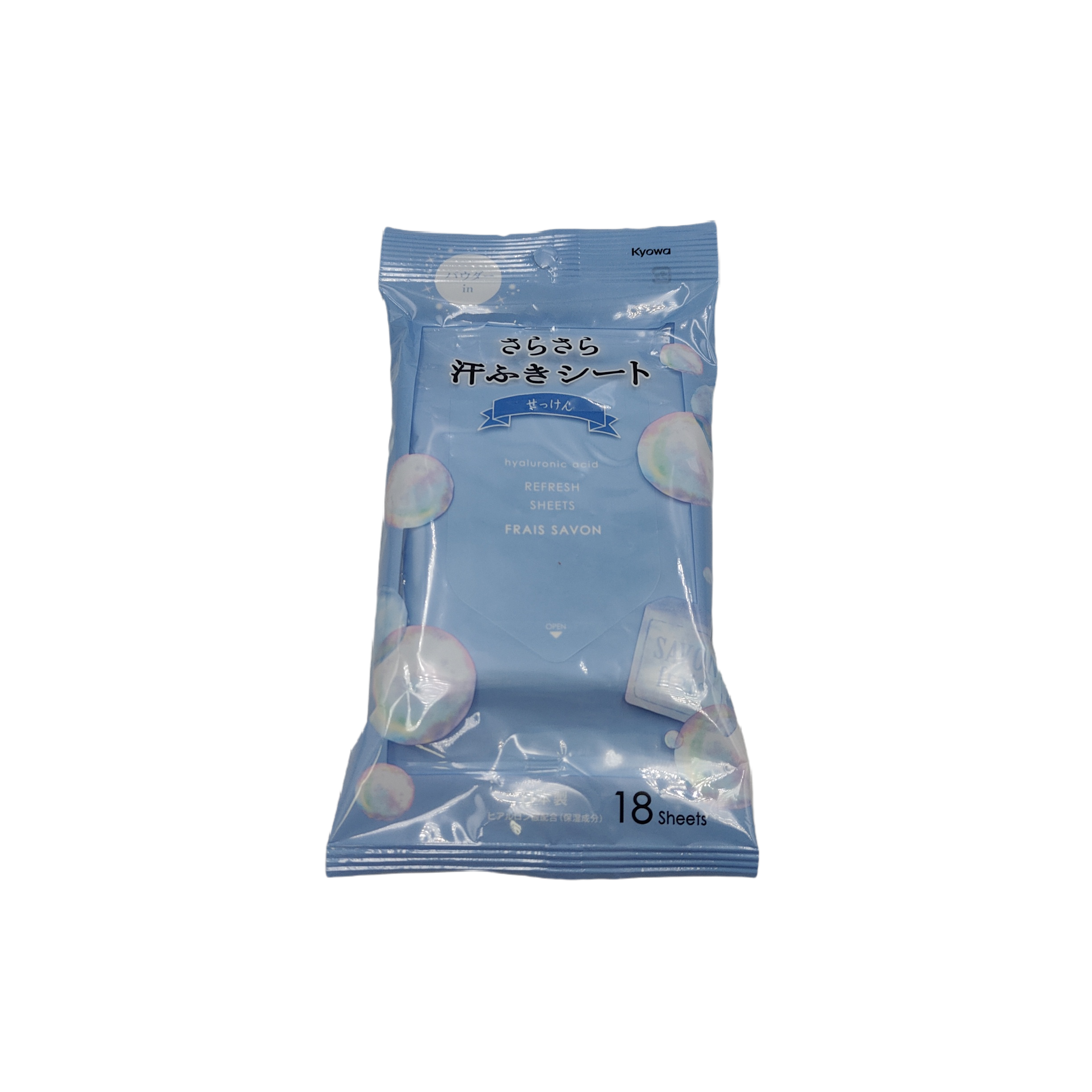 Smooth sweat wipe sheet soap 18 sheets