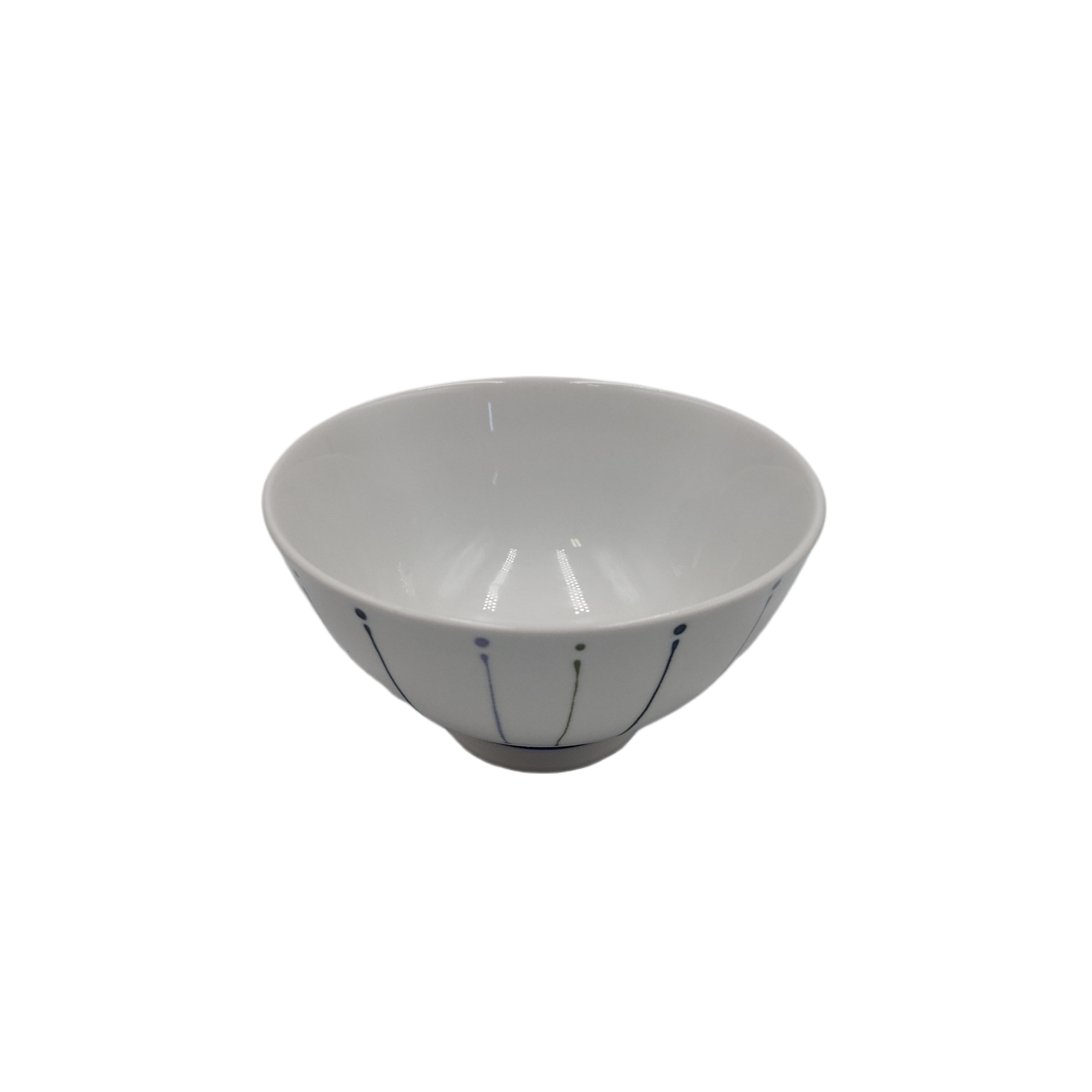 Irodori line tokusa blue rice bowl