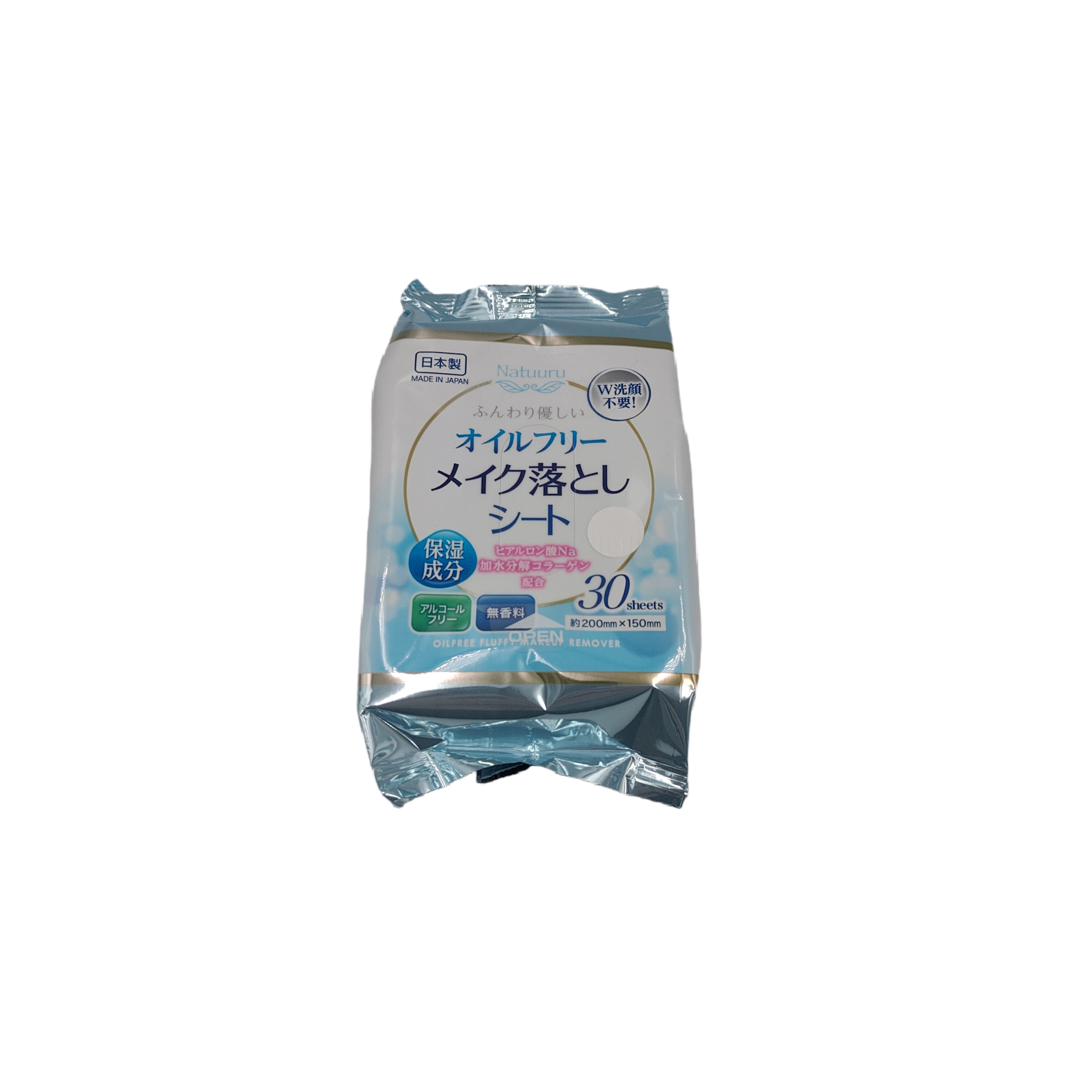 F oil free makeup remover sheet 30 sheets