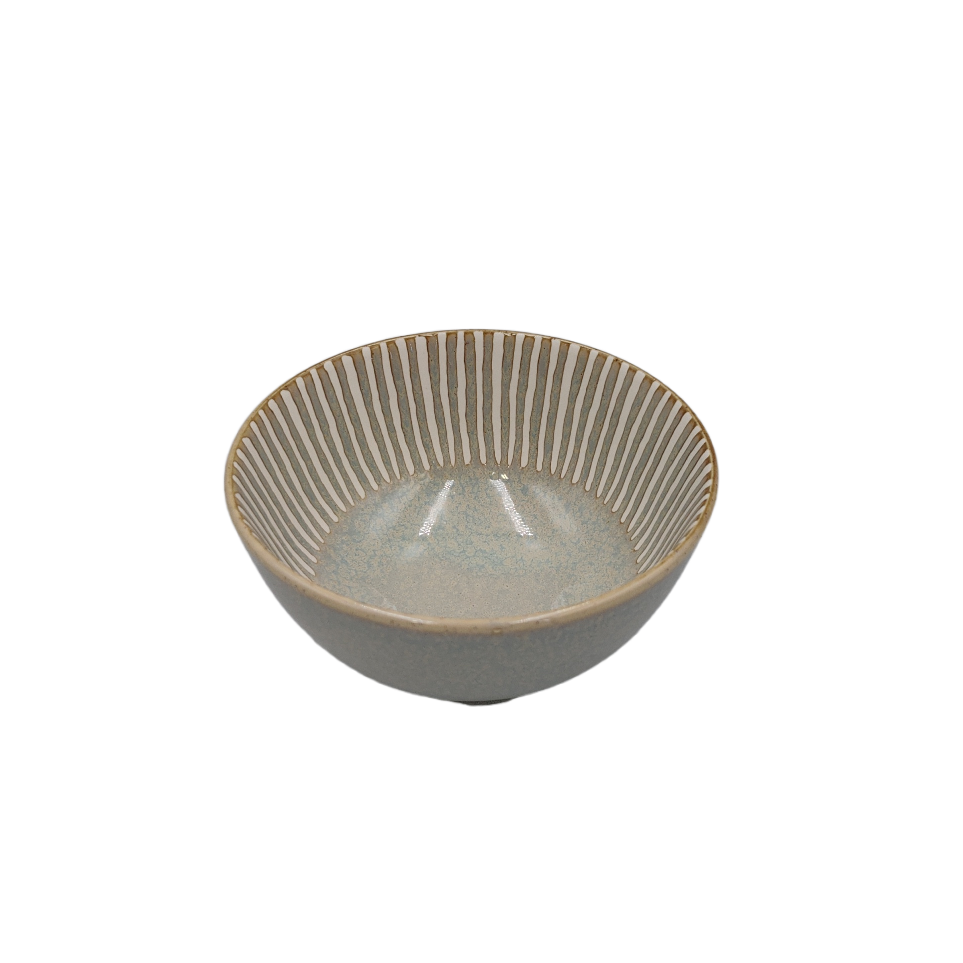 Water-repellent tokusa gray rice bowl