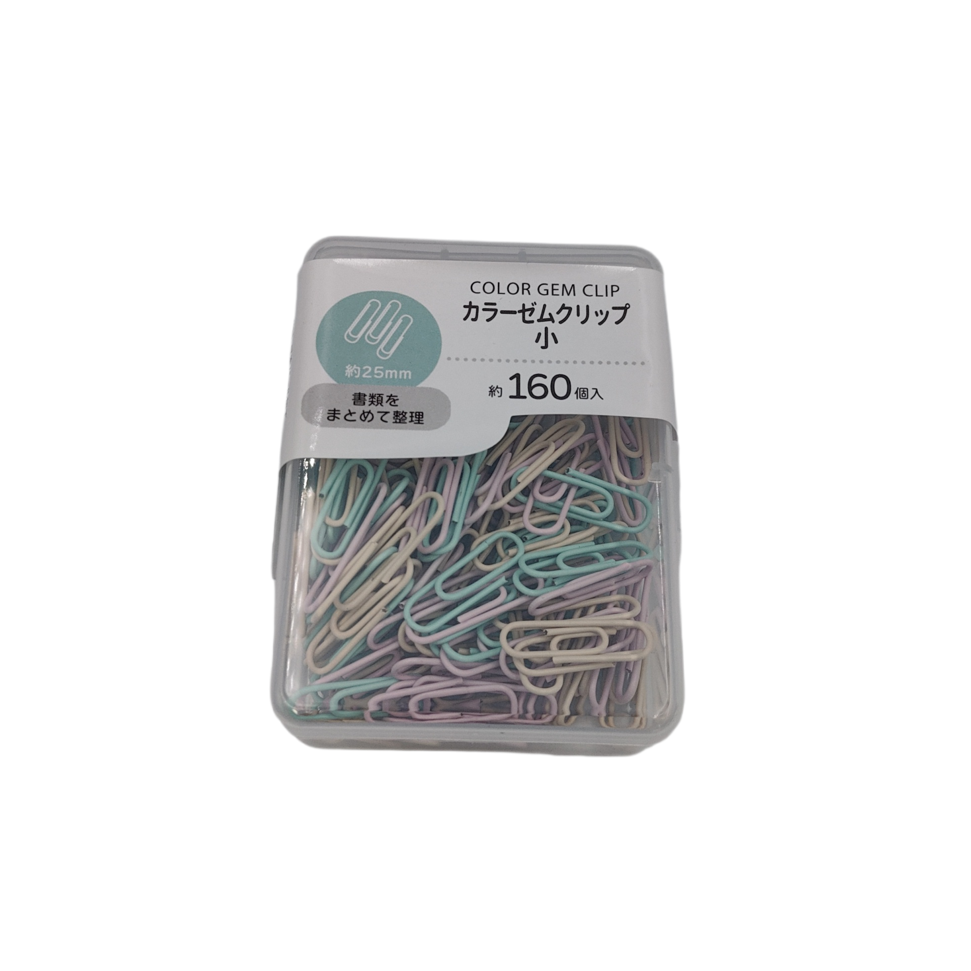 Color gem clip small 25mm 160P