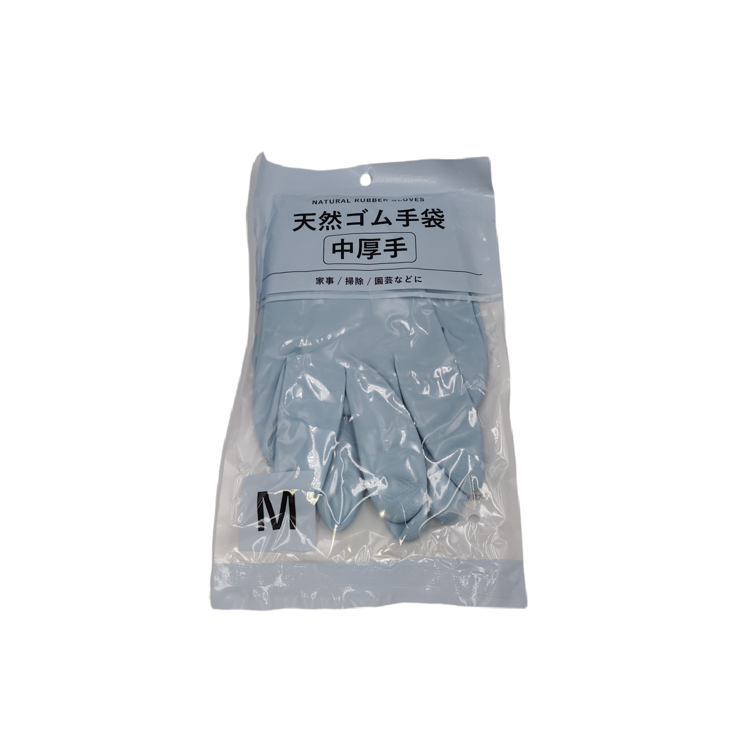 Rubber gloves medium thickness M BL